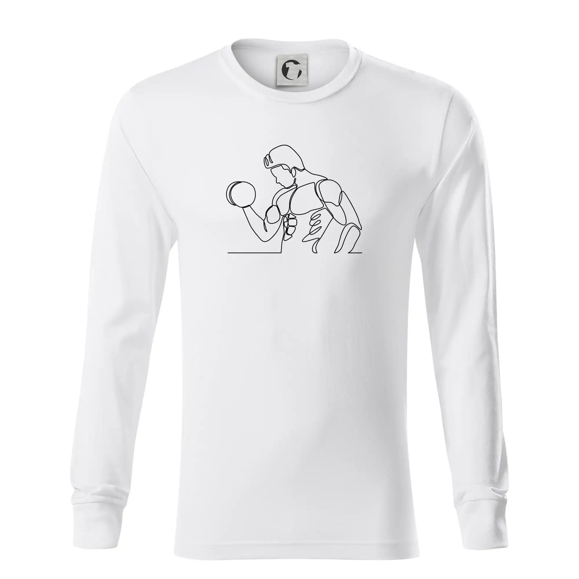 Fitness muž jedním tahem