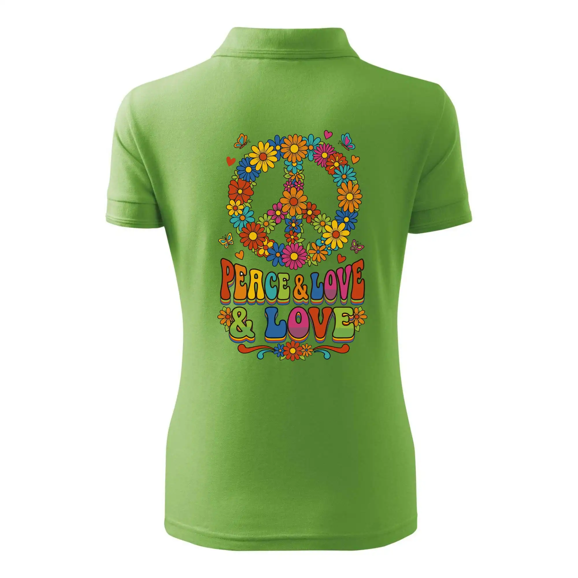 Peace and love - na výšku s květy
