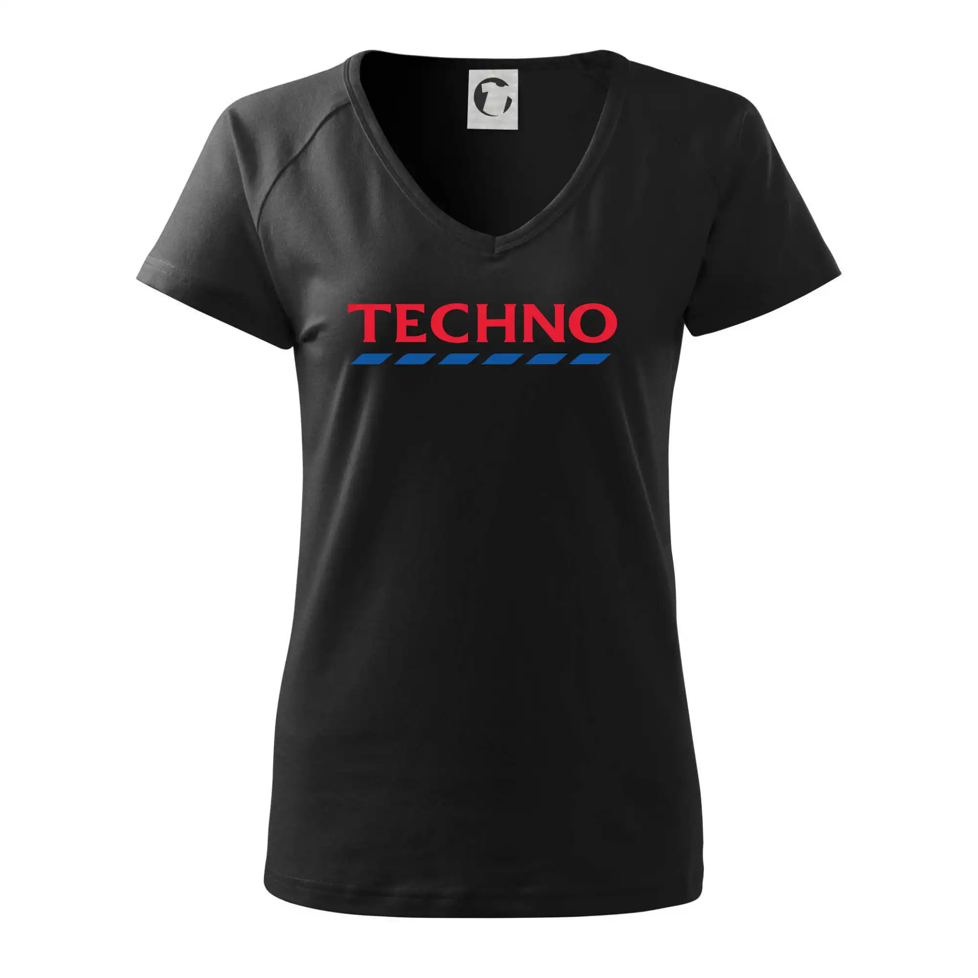 Techno - červeno modrý - Tričko dámske Dream