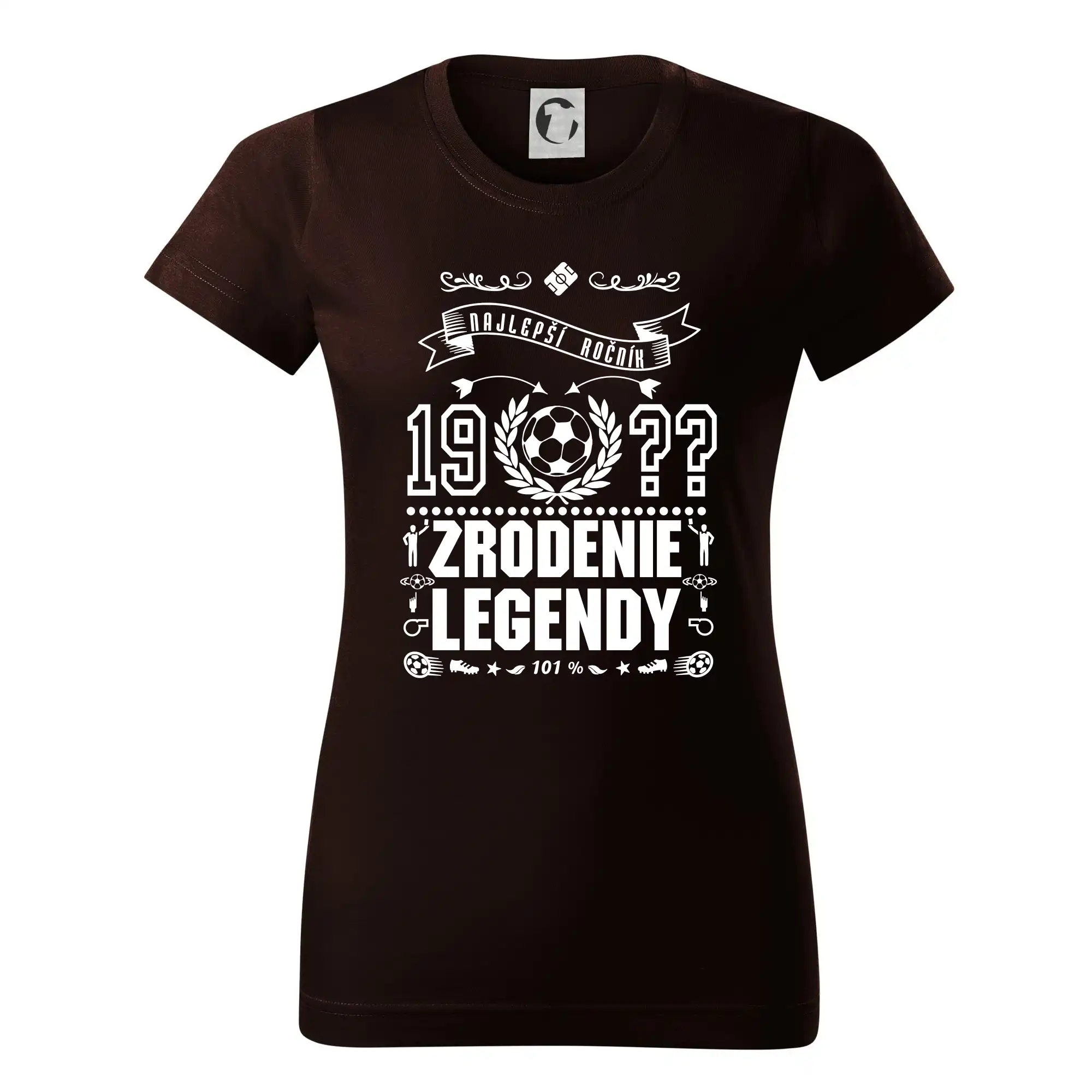 Tričká pre futbalistov - Zrodenie Legendy - pre futbalistov - Dámske tričko basic - ľahko voľnejšie a dlhšie