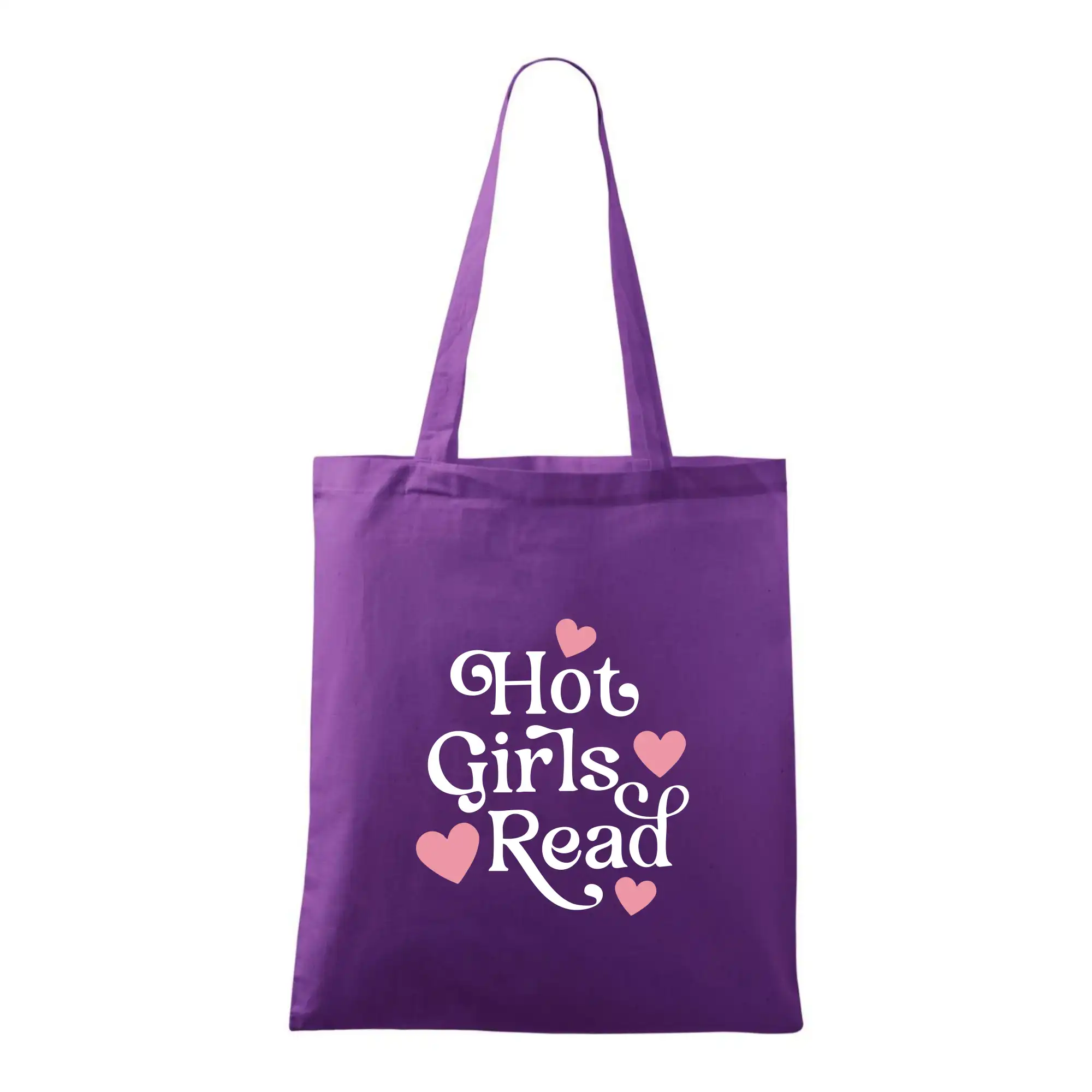 Tričká s motívom kníh pre milovníkov čítania a vône papiera - Hot girls read - Taška bavlnená