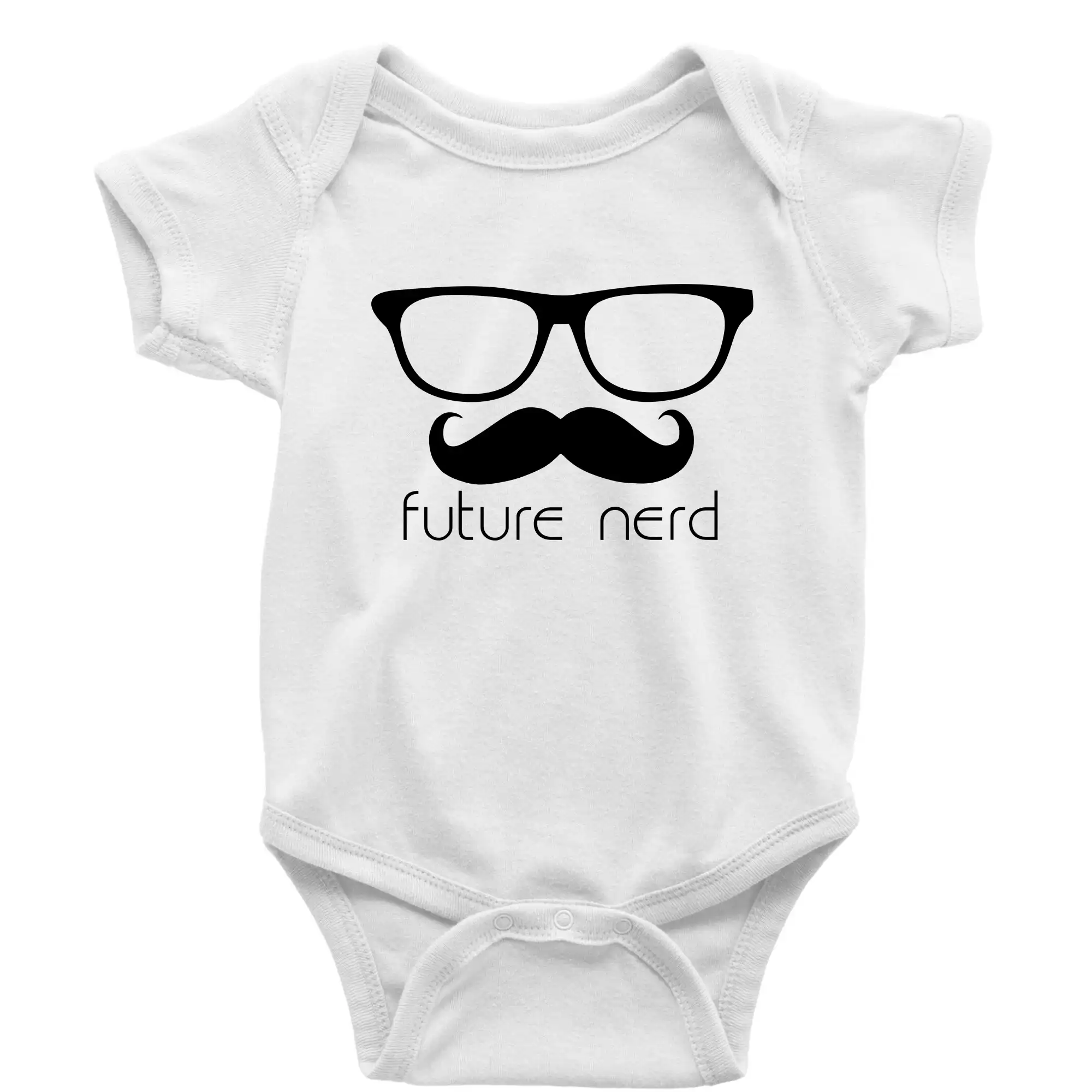 Tričká s fúzikmi - Future nerd - Body dojčenské s krátkym rukávom