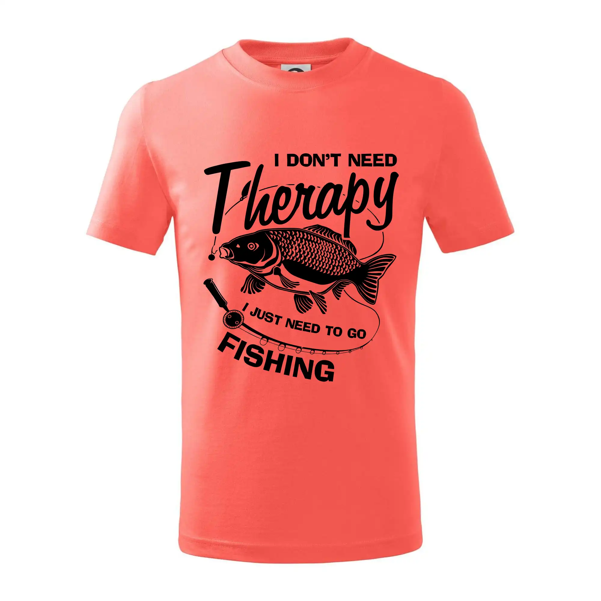 Tričká pre rybárov s potlačou - I dont need therapy - fishing - Tričko detské bavlnené
