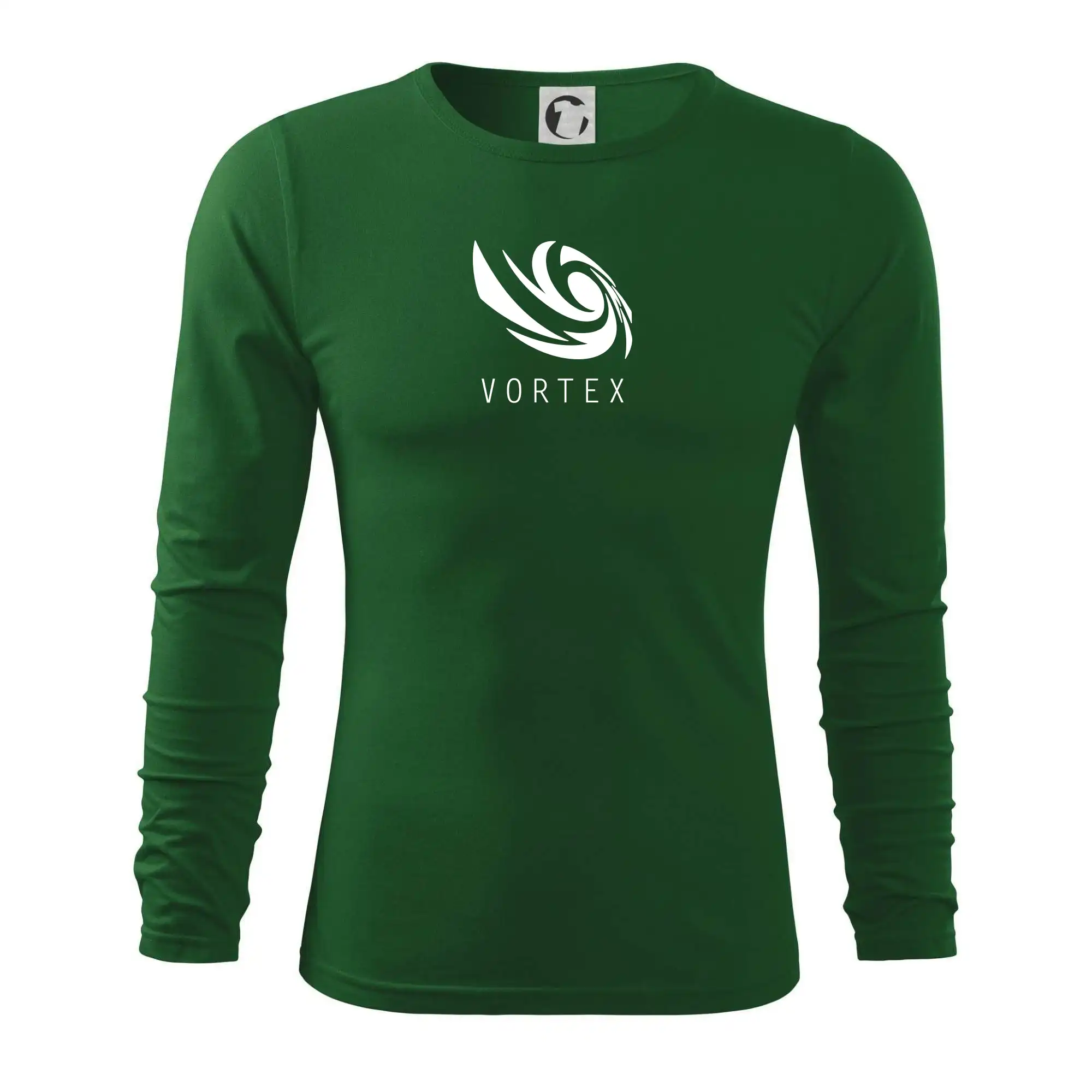 Tričká, mikiny a šiltovky pre Youtubery - Vortex logo jednofarebné - Tričko s dlhým rukávom FIT-T long sleeve