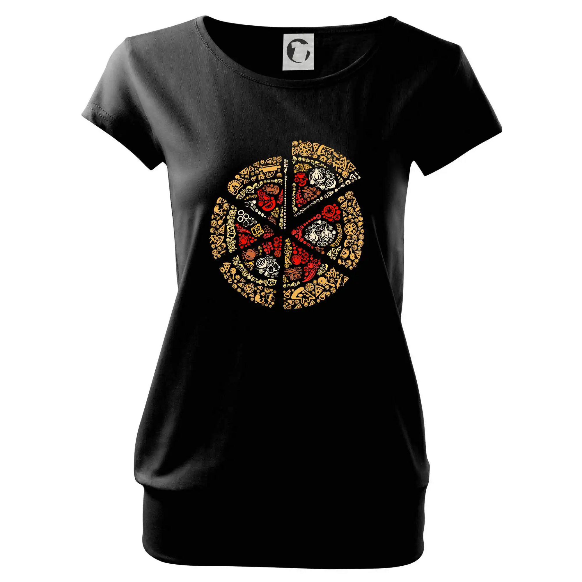 Pizza icons - Voľné tričko city