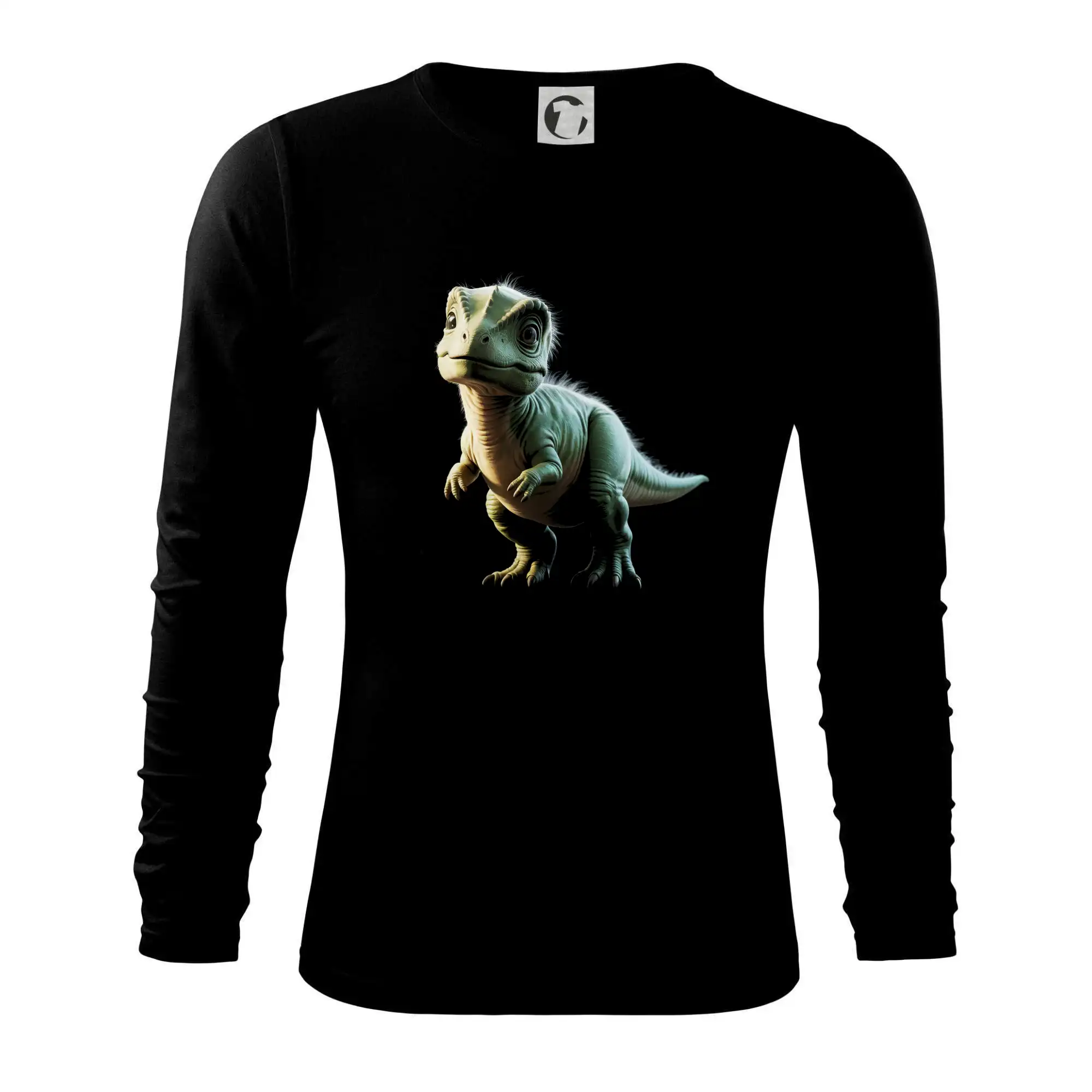 Tričká so zvieratami - Dinosaurus malý - Tričko s dlhým rukávom FIT-T long sleeve