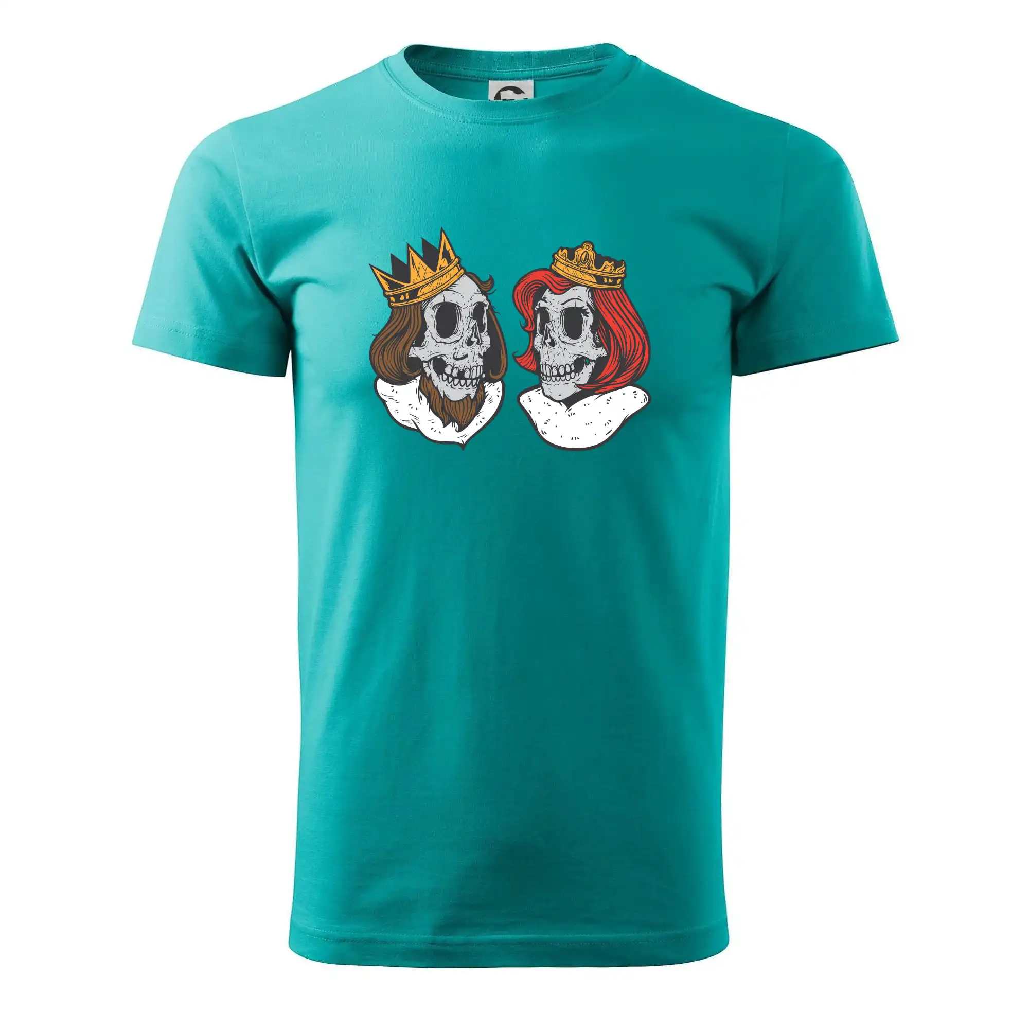 Tričká pre zamilovaných - King and queen lebky - Klasické pánske tričko vyššej gramáže