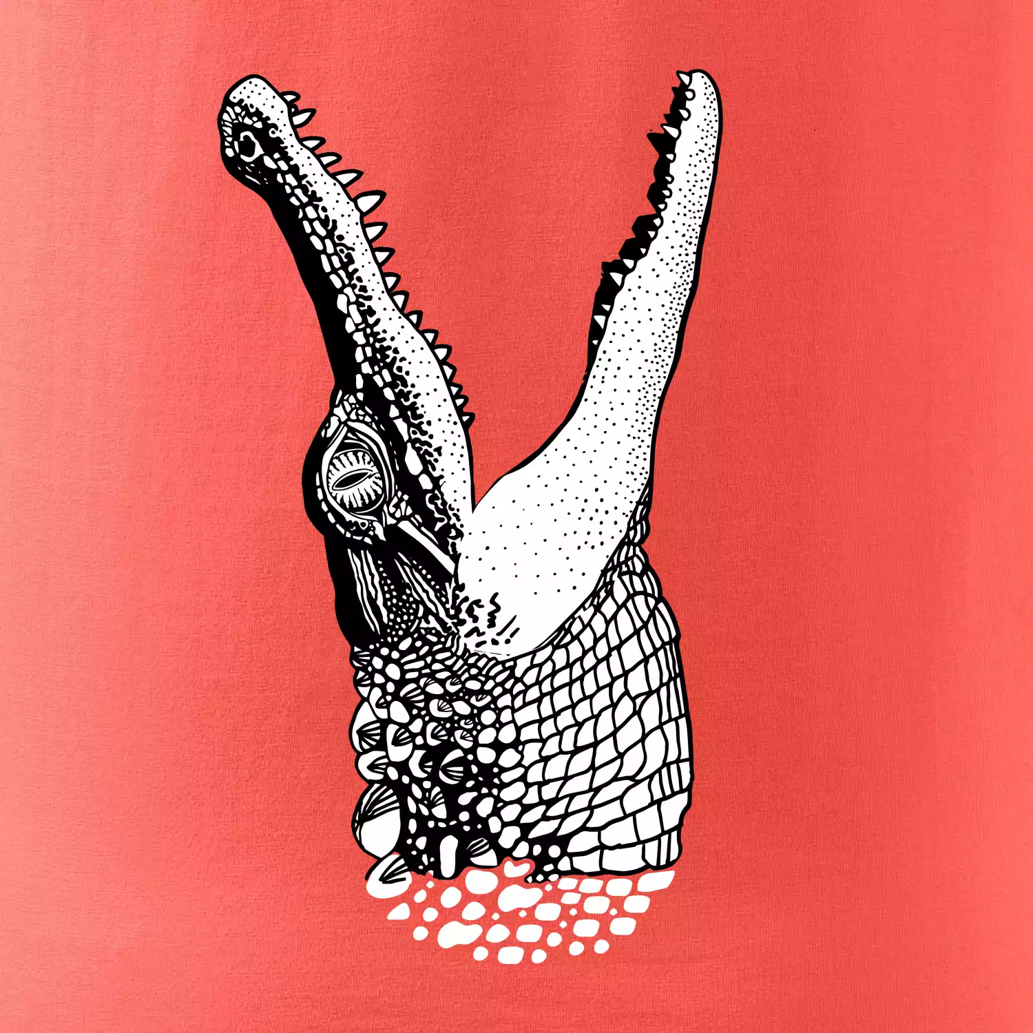 Krokodíl kreslený  (Pecka design)