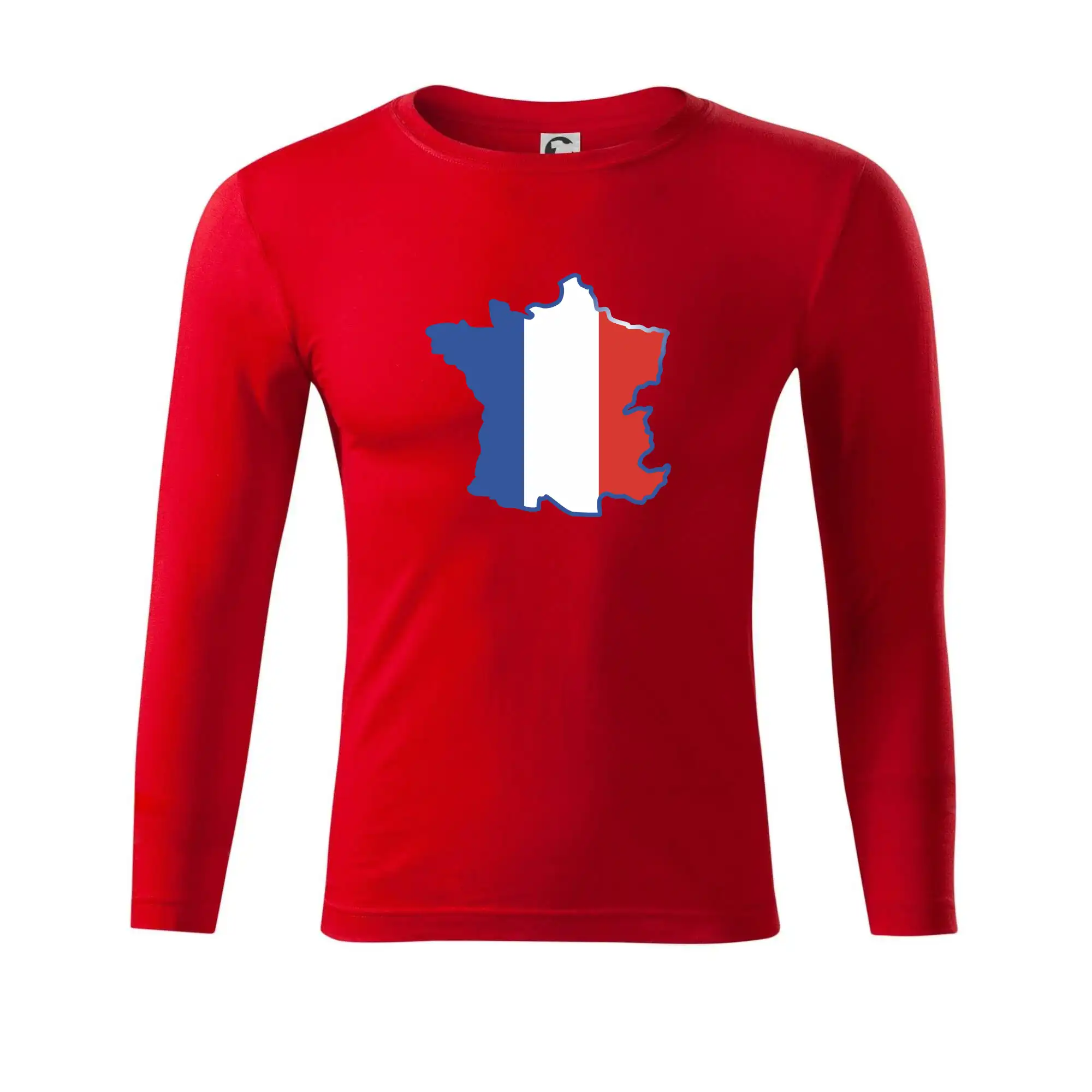 Francouzská vlajka mapa obrys