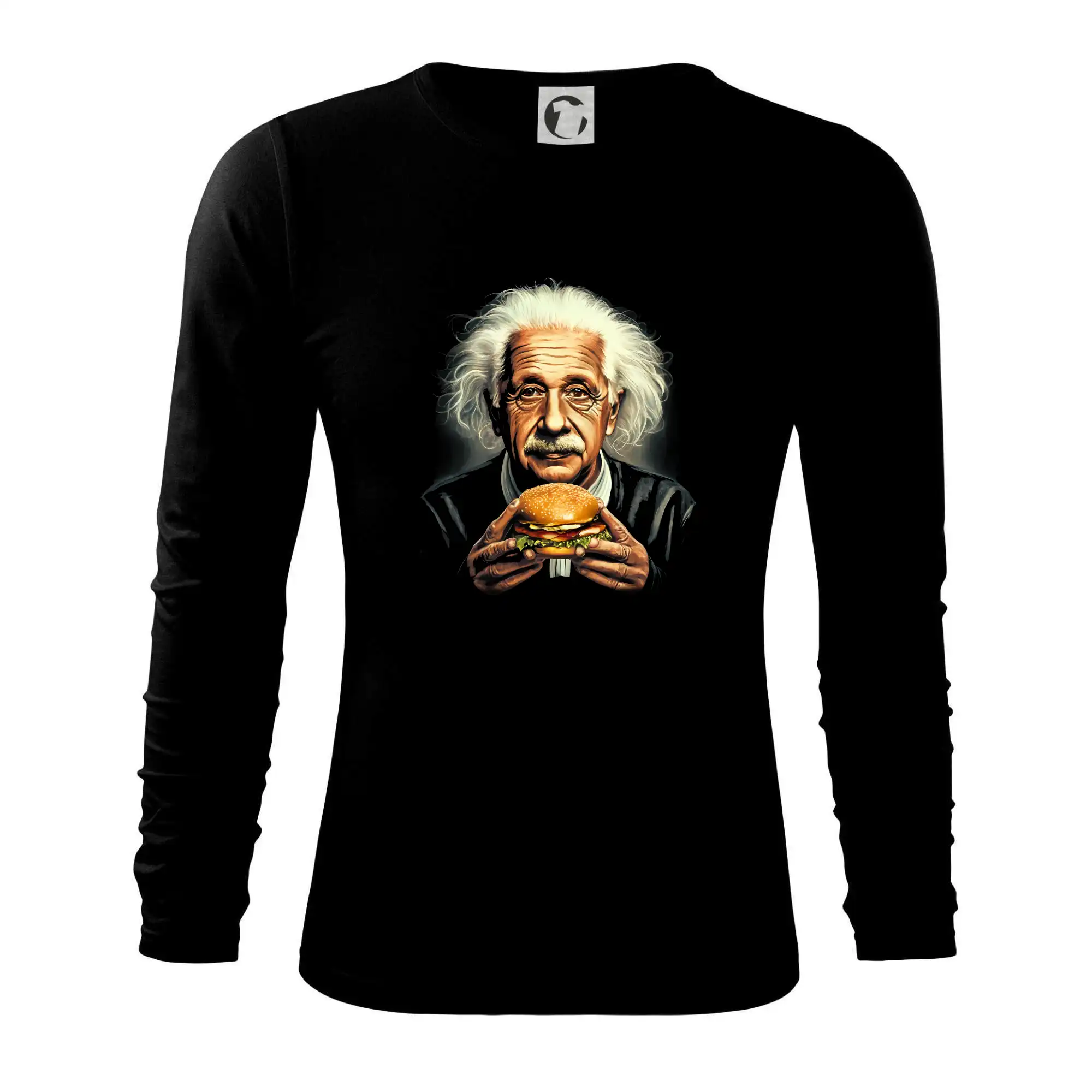 Grafické tričká - Geniální hamburger - Tričko s dlhým rukávom FIT-T long sleeve
