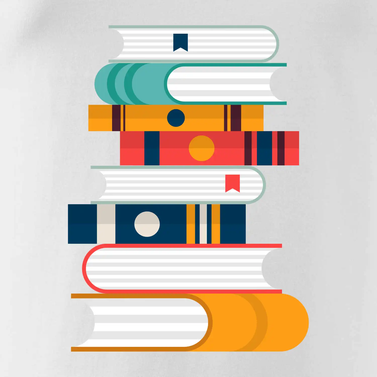 Knihy flat design
