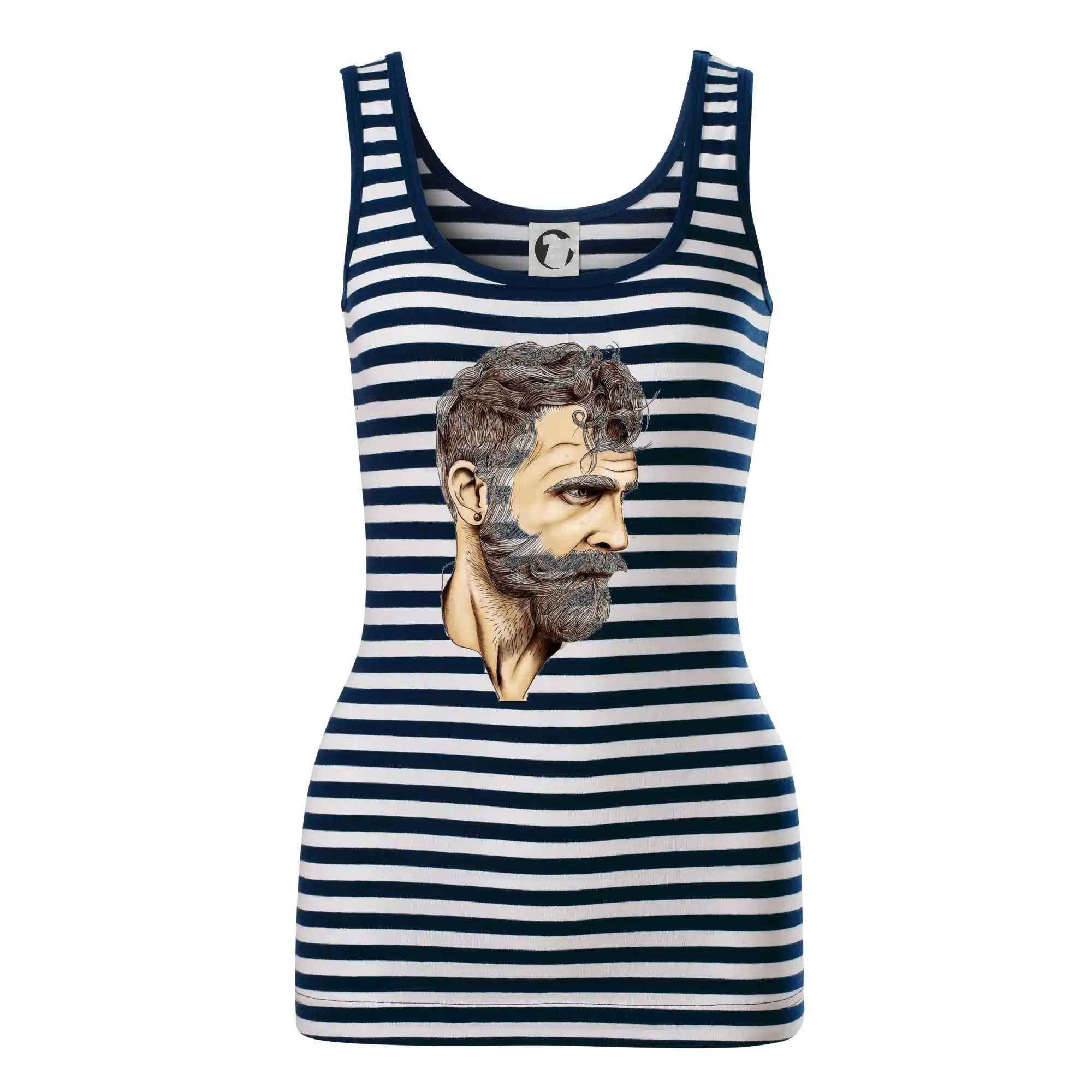 Tričká s fúzikmi - Mustache man - Sailor tielko na vodu