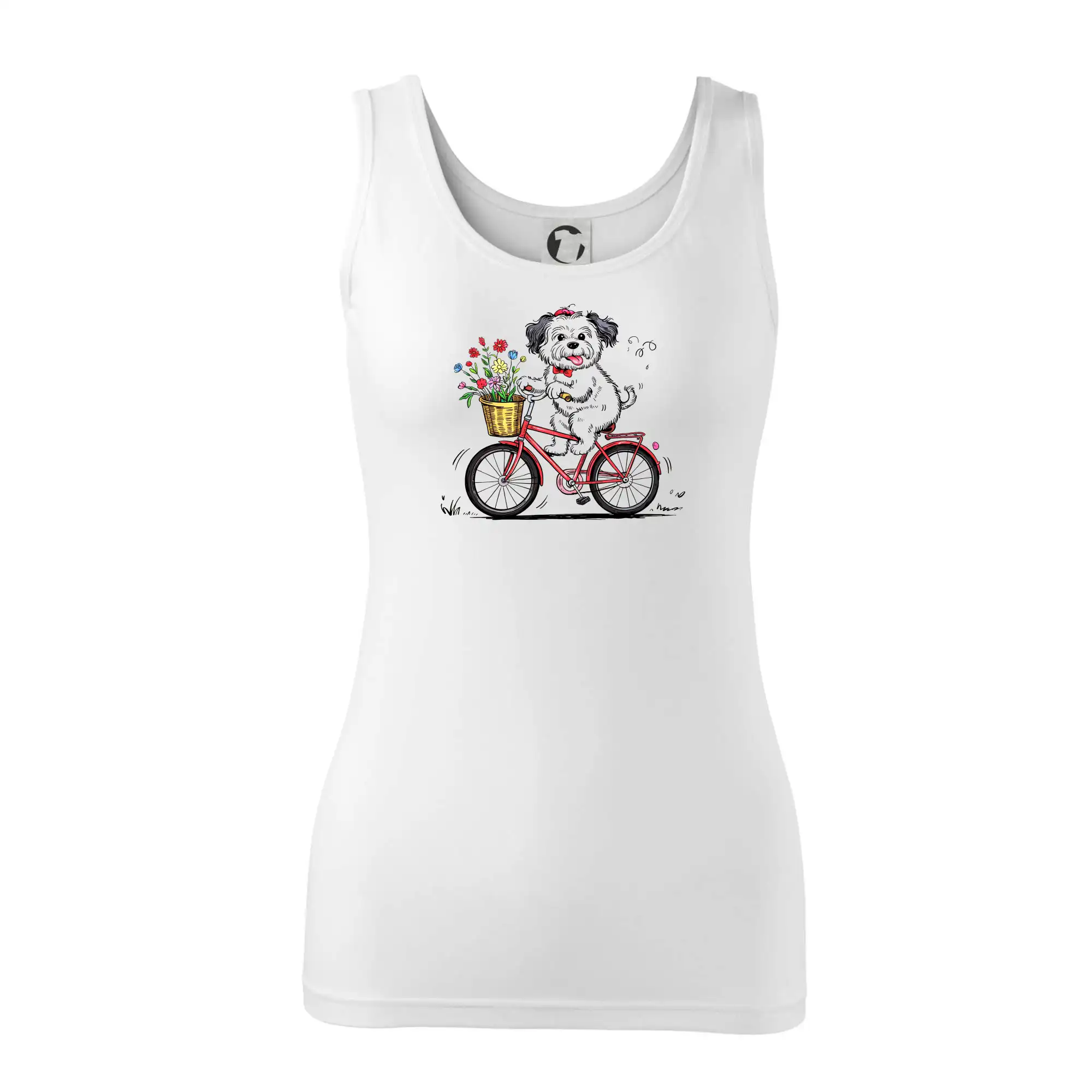 Ostatné psie plemená - Havanský psík na bicykli - Dámske tielko