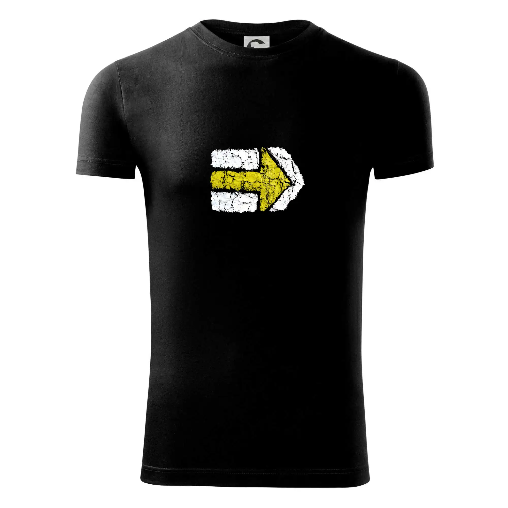 Trička na kempovanie - Párová turistická značka žlutá - Viper FIT - Pánske zúžené tričko