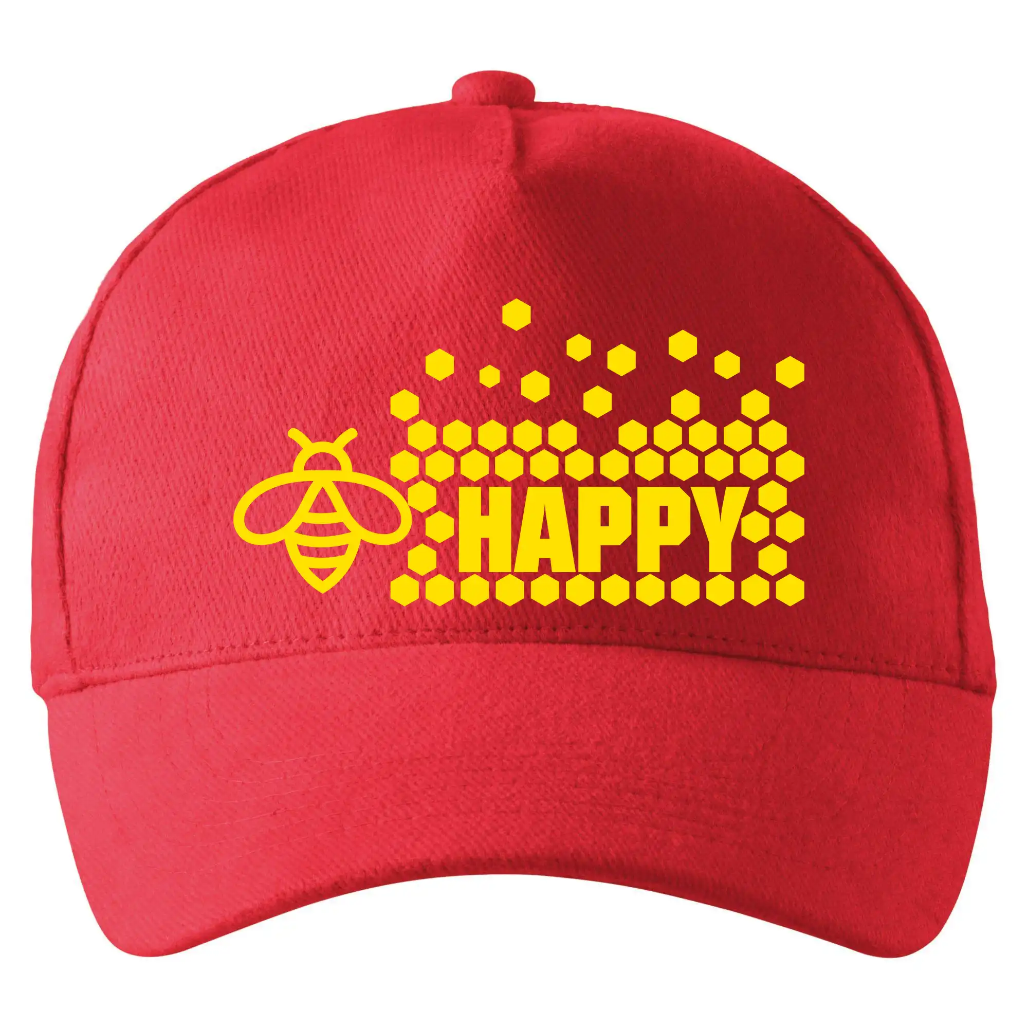 Bee Happy - Šiltovka so zahnutým šiltom a mosaznou sponou