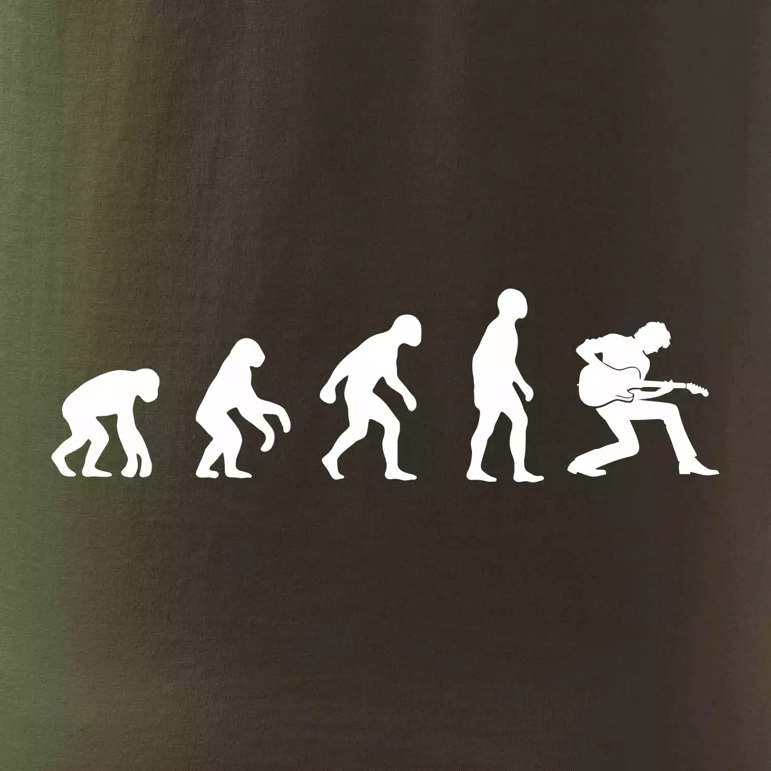 Evoluce kytarista - klečící