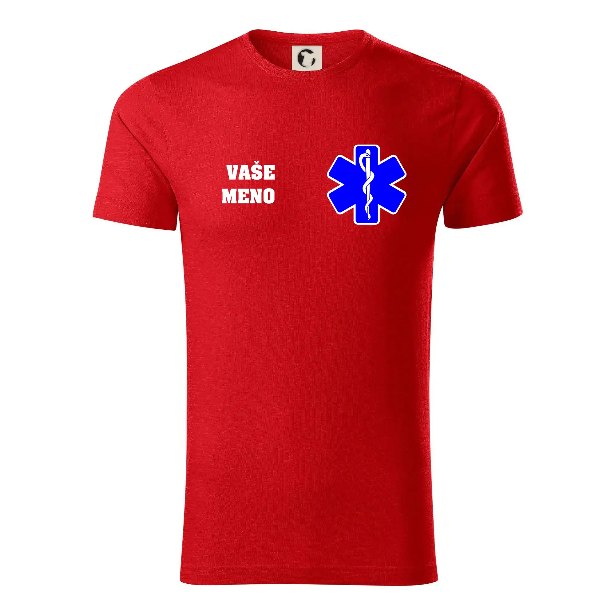 Originálne tričká pre hasičov - Rescue - Vaše meno - Tričko z organickej bavlny