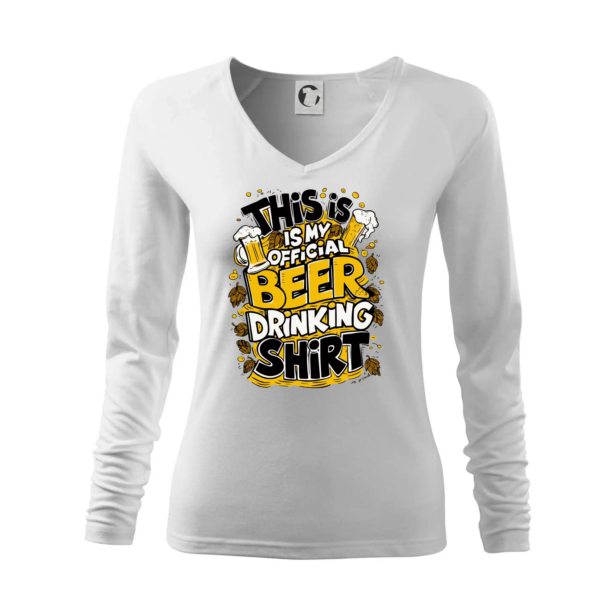 Vtipná tričká pre pivárov - This Is My Official Drinking Shirt - chmel - Tričko dámske Elegance