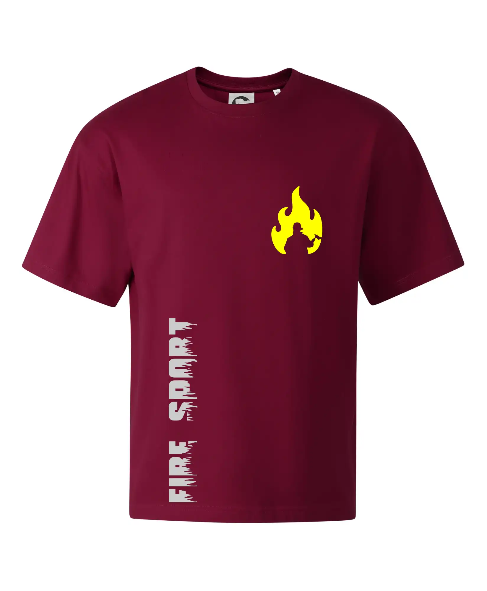 Originálne tričká pre hasičov - Hasiči - Váš názov - FLUO + Reflexná potlač - Stage unisex - OVERSIZE