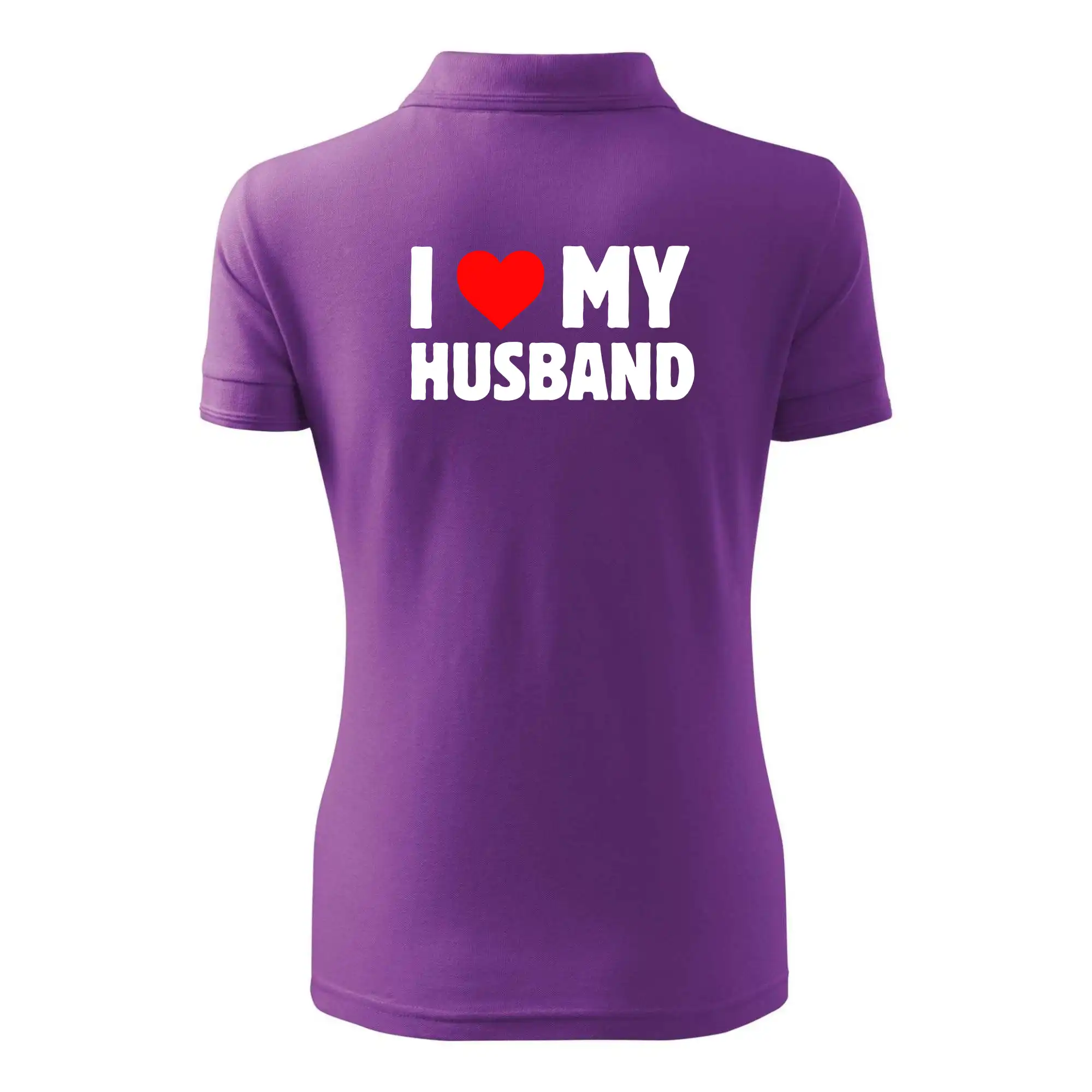 Tričká pre zamilovaných - I love my husband - Polokošeľa dámska Pique Polo