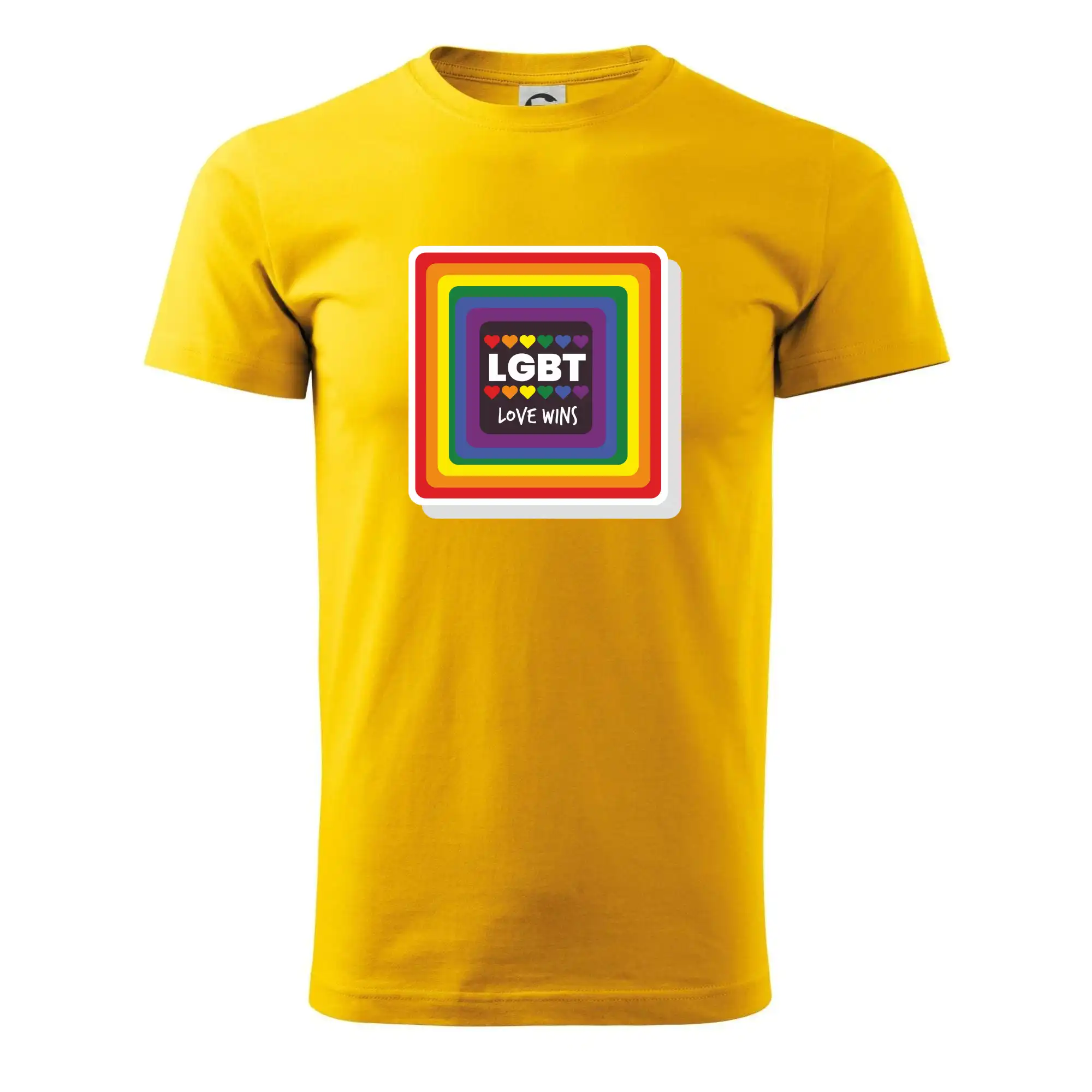 Tričká pre LGBT a Queer komunitu - Love wins štvorec - Klasické pánske tričko vyššej gramáže