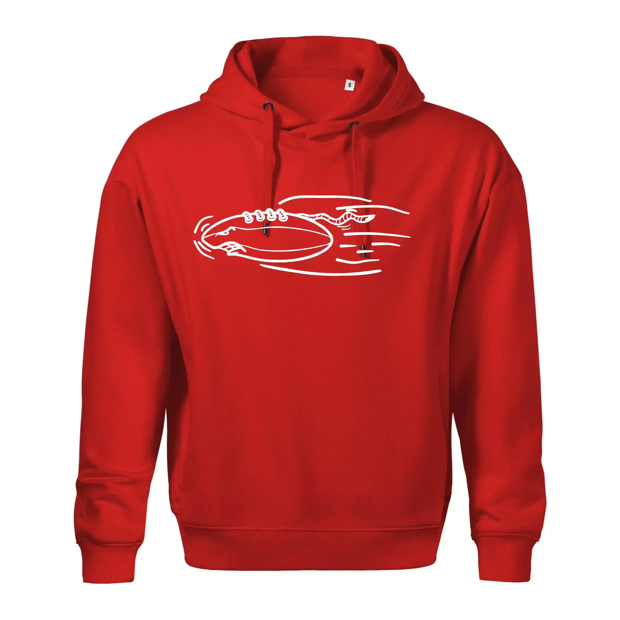 Americký fotbal letící míč