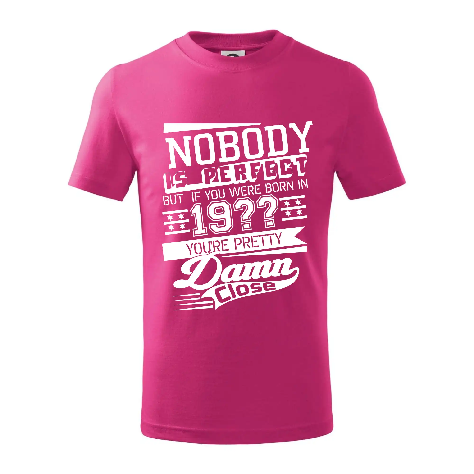 Tričká na párty - Nobody is perfect - Vlastný ročník - Tričko detské bavlnené