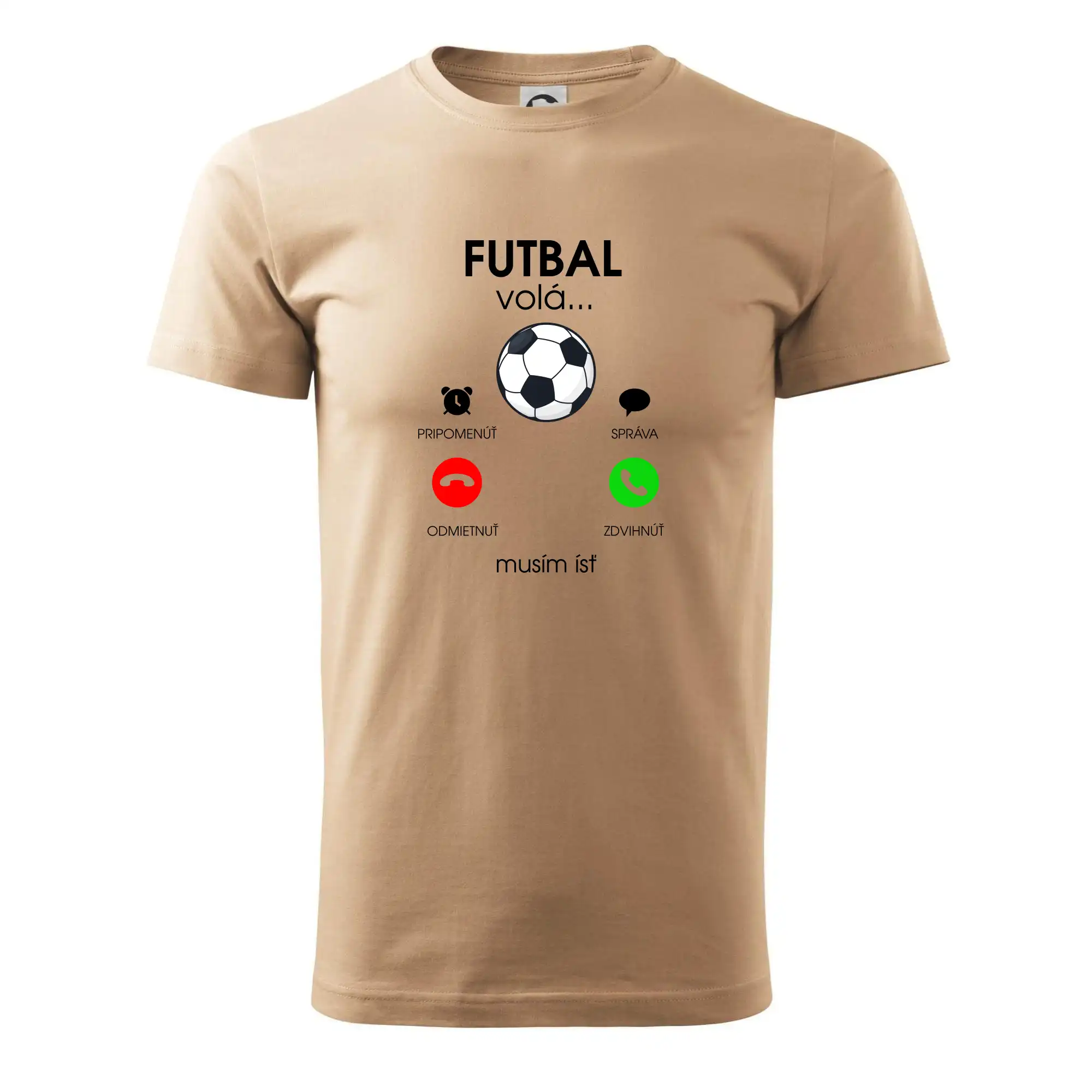 Tričká pre futbalistov - Futbal volá - Klasické pánske tričko vyššej gramáže