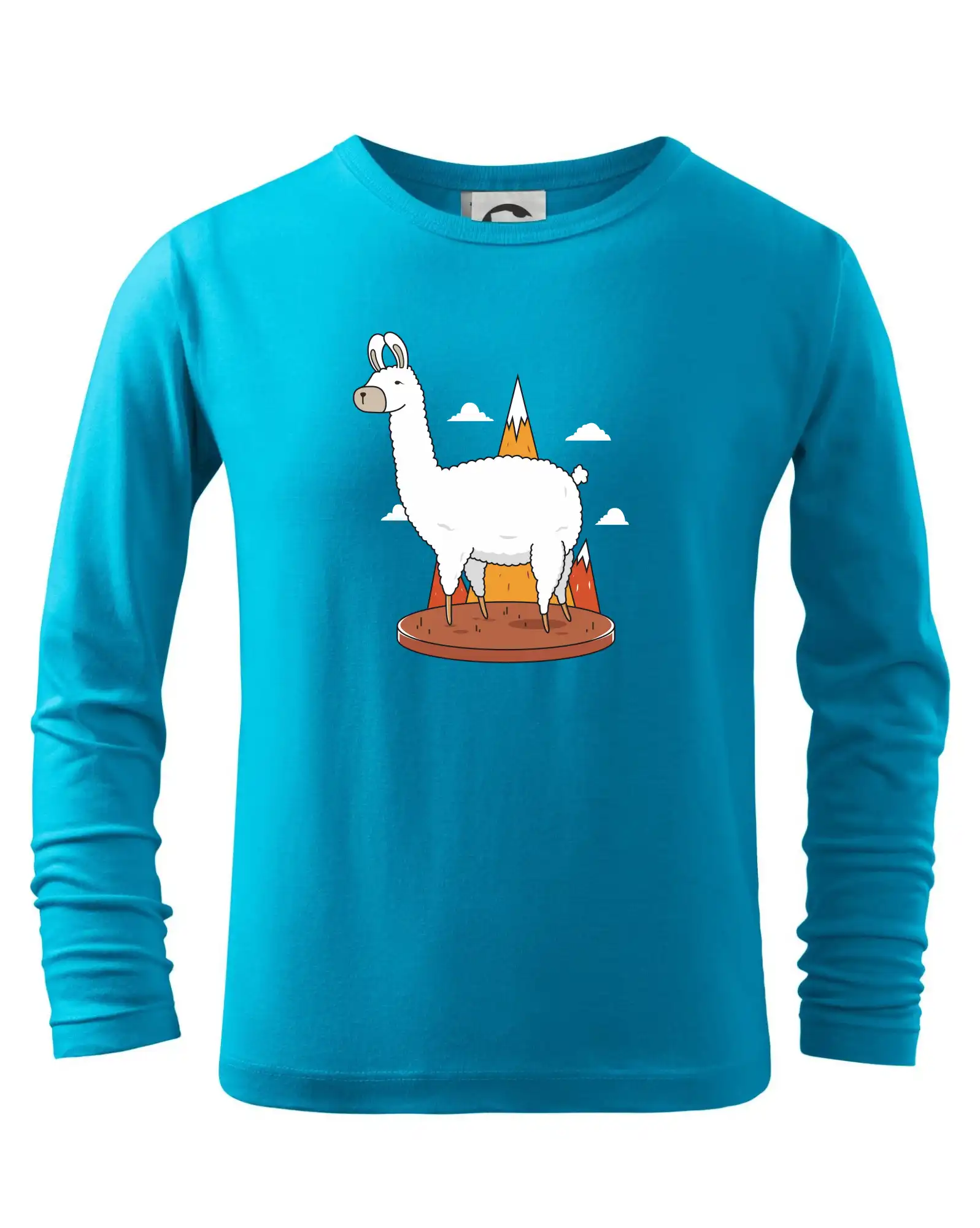 Tričká so zvieratami - Alpaka kreslená - Tričko detské Long Sleeve