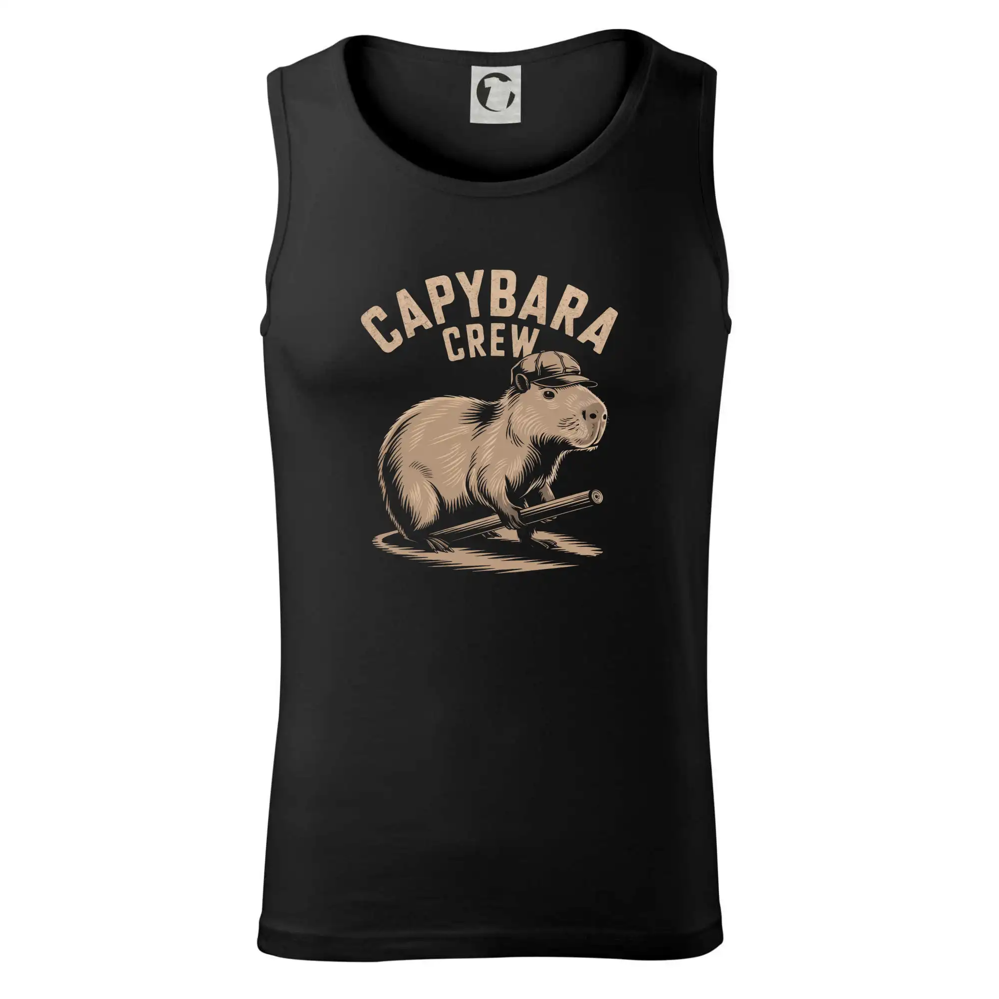 Tričká so zvieratami - Capybara crew - Tielko pánske Core