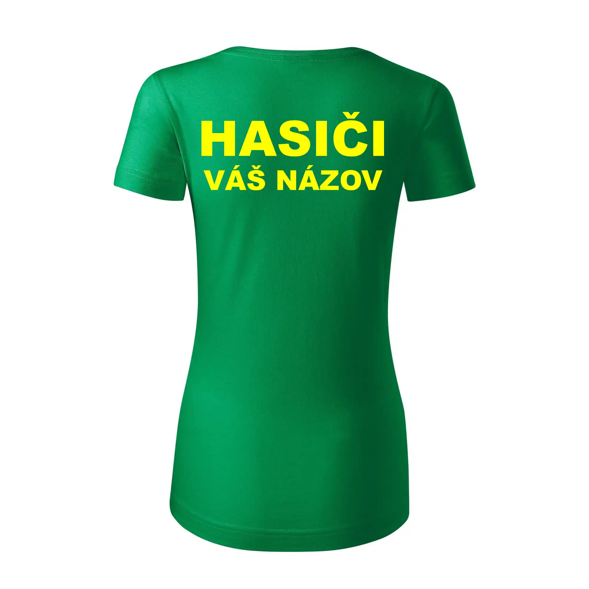Hasiči - žltý nápis - váš názov zboru