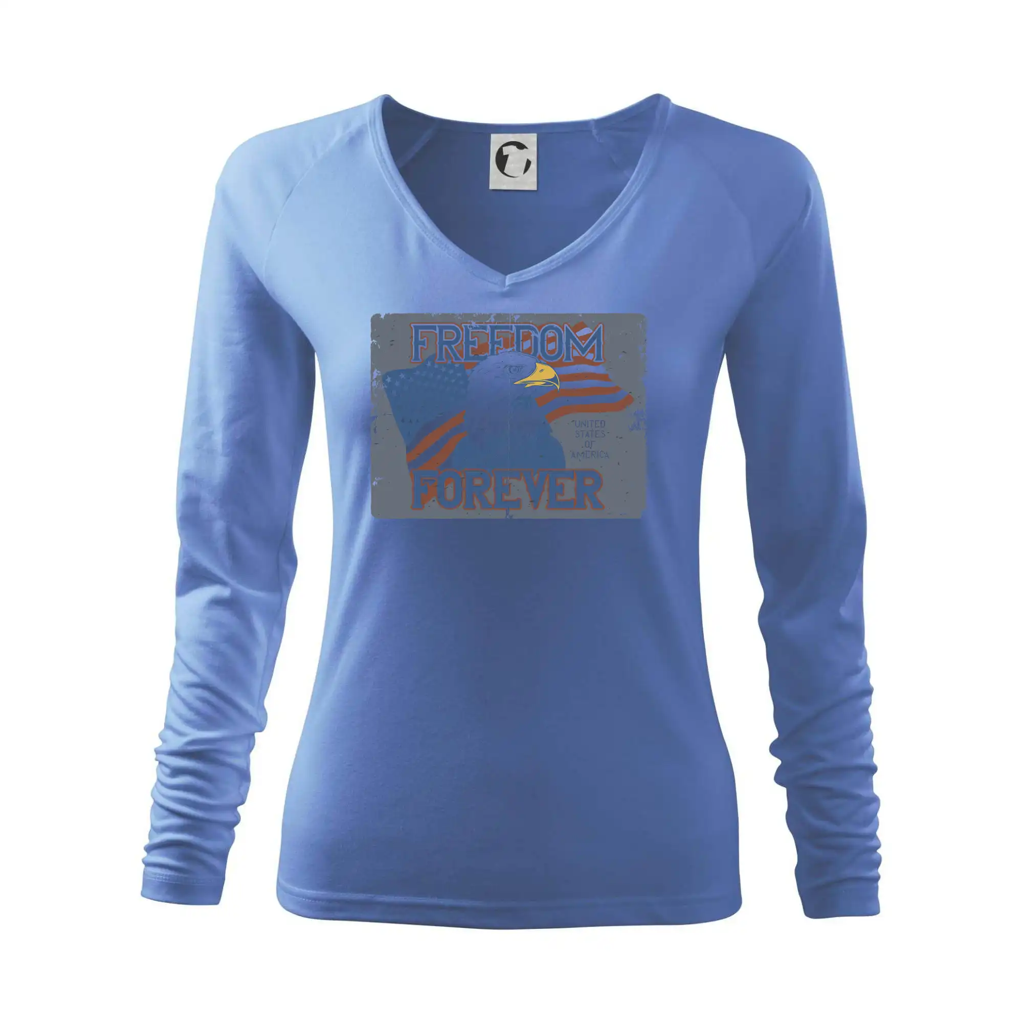 Tričká USA - Freedom forever USA - Tričko dámske Elegance