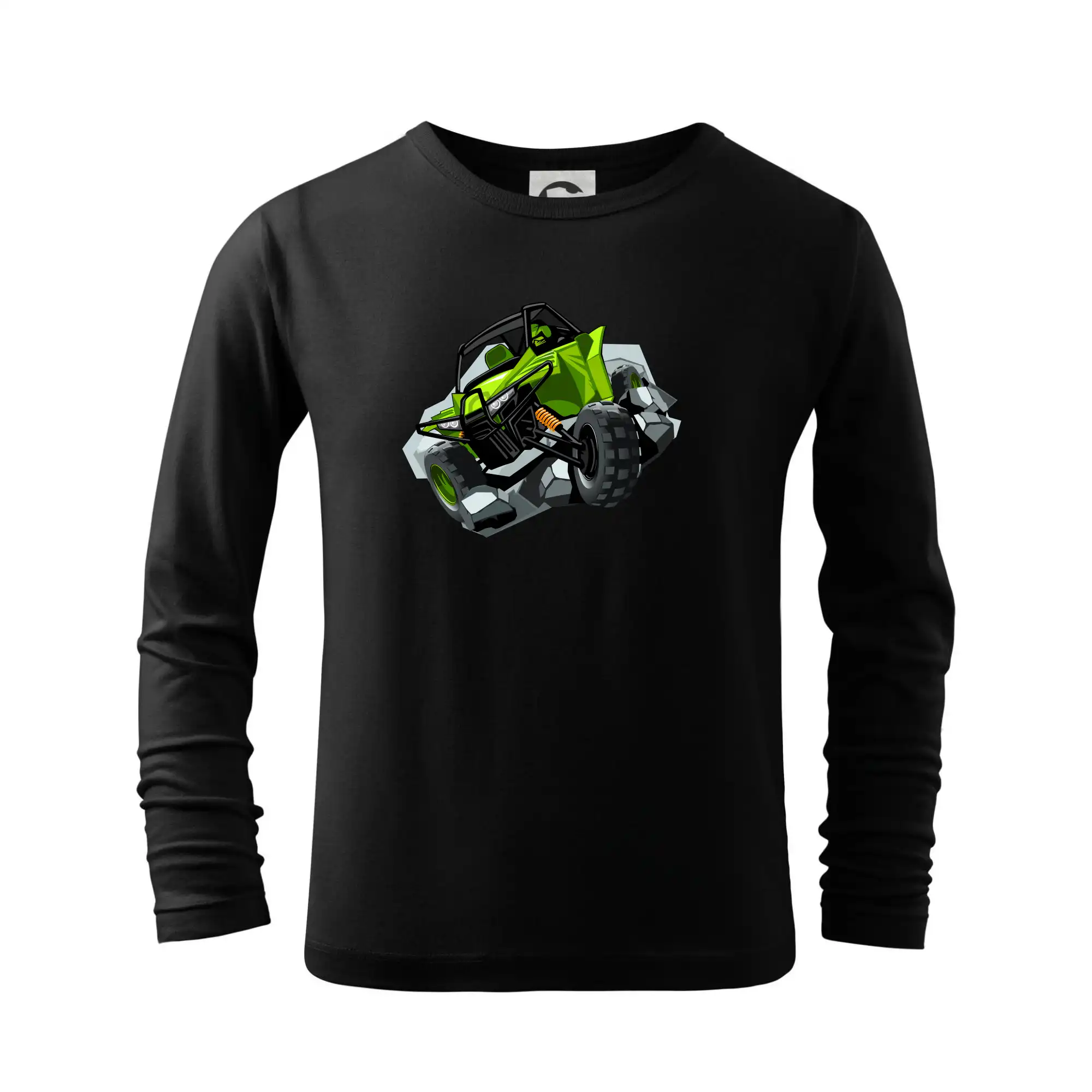 Tričko bugina - ATV bugina zelená - Tričko detské Long Sleeve