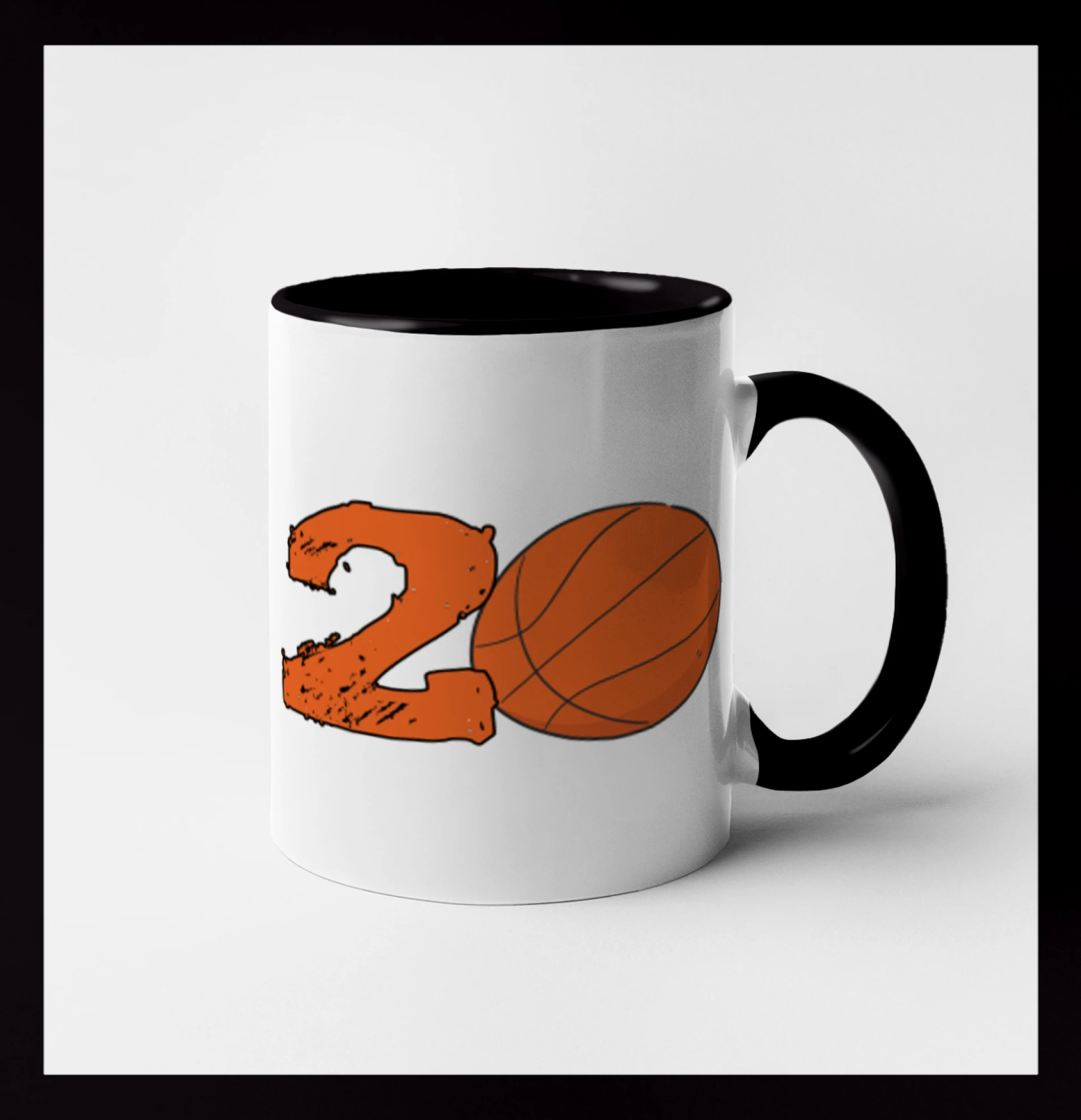 Basketbalová tričká - Basketball okrúhle narodeniny 20 - Hrnček 