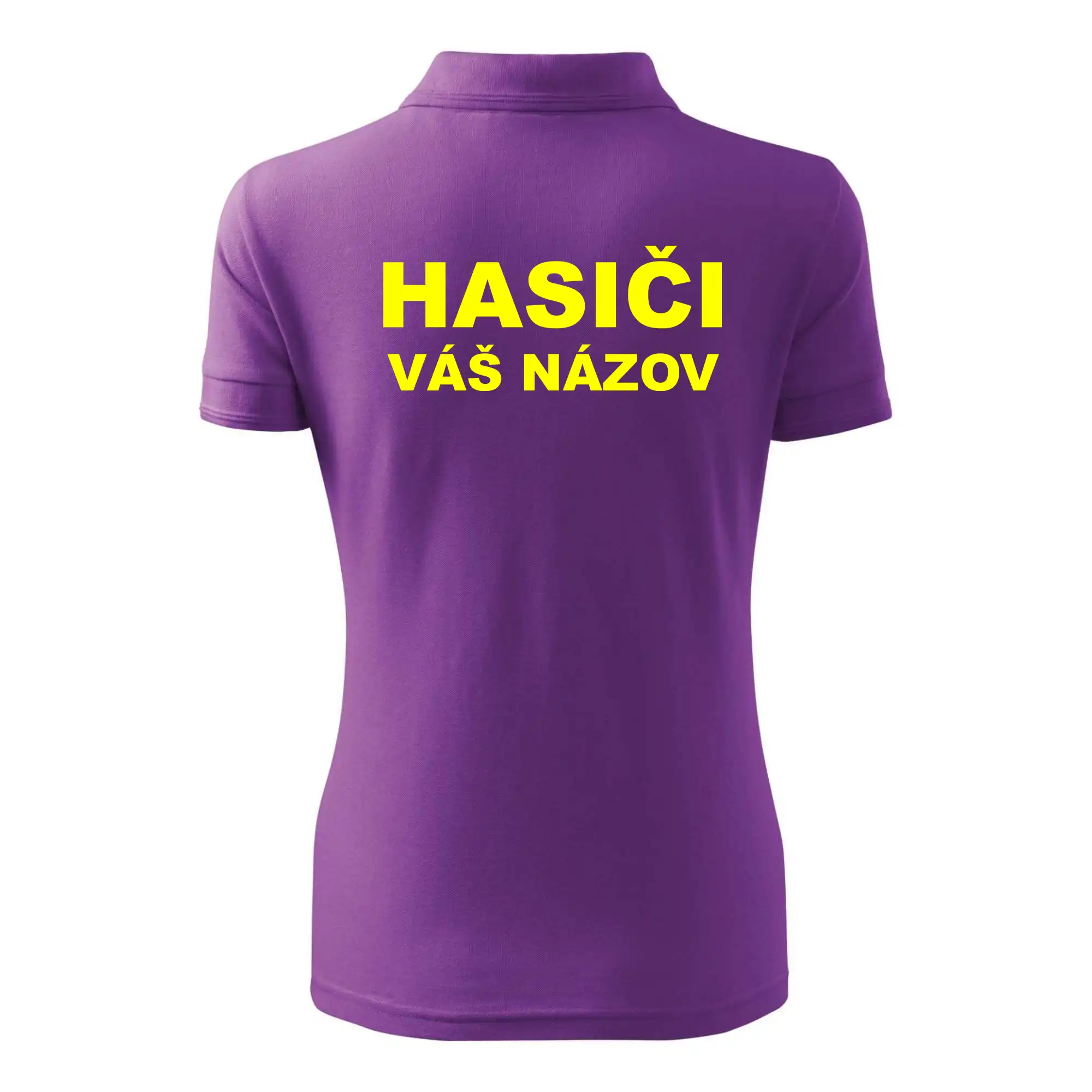 Hasiči - žltý nápis - váš názov zboru