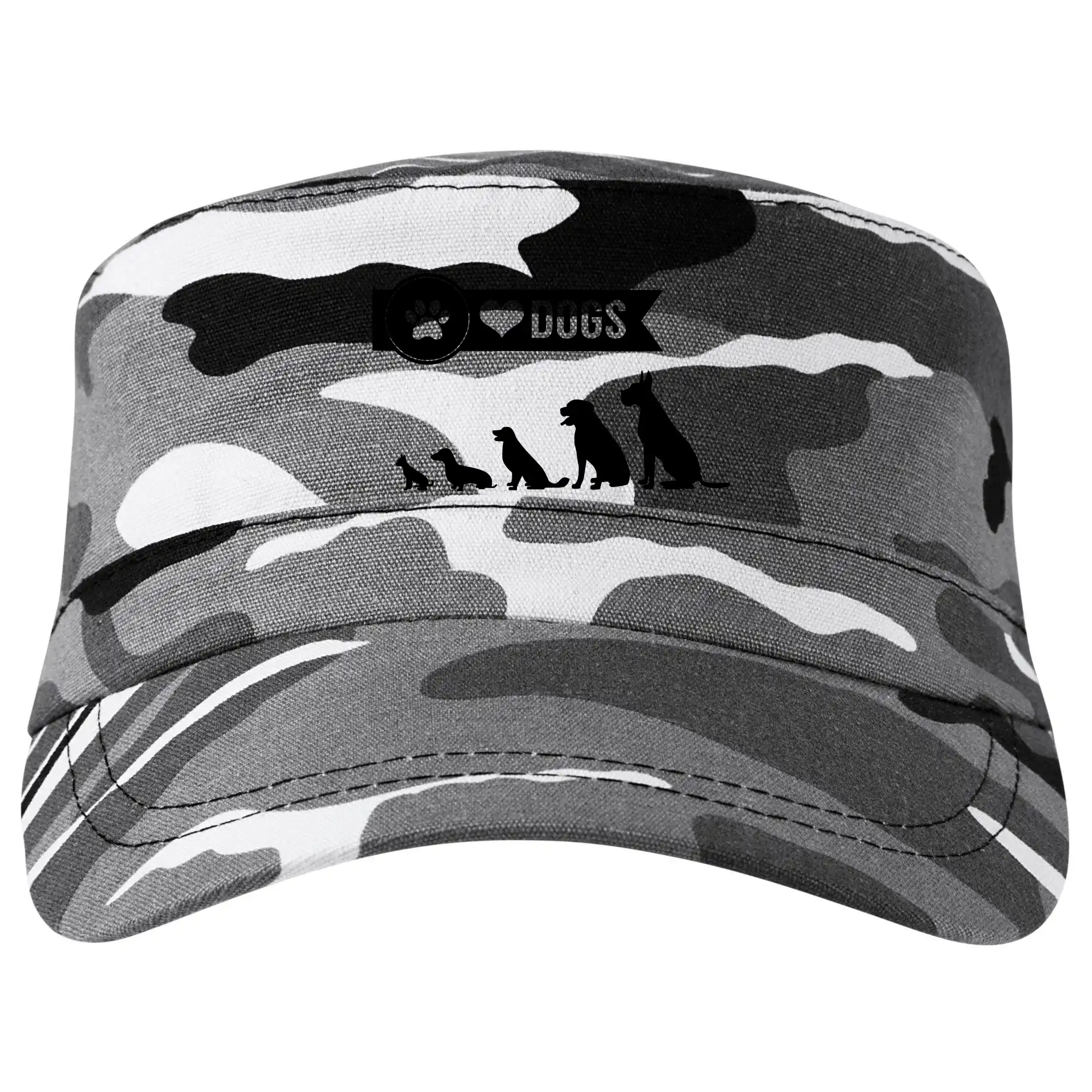 Ostatné psie plemená - I love dogs - labka - Šiltovka CAMO