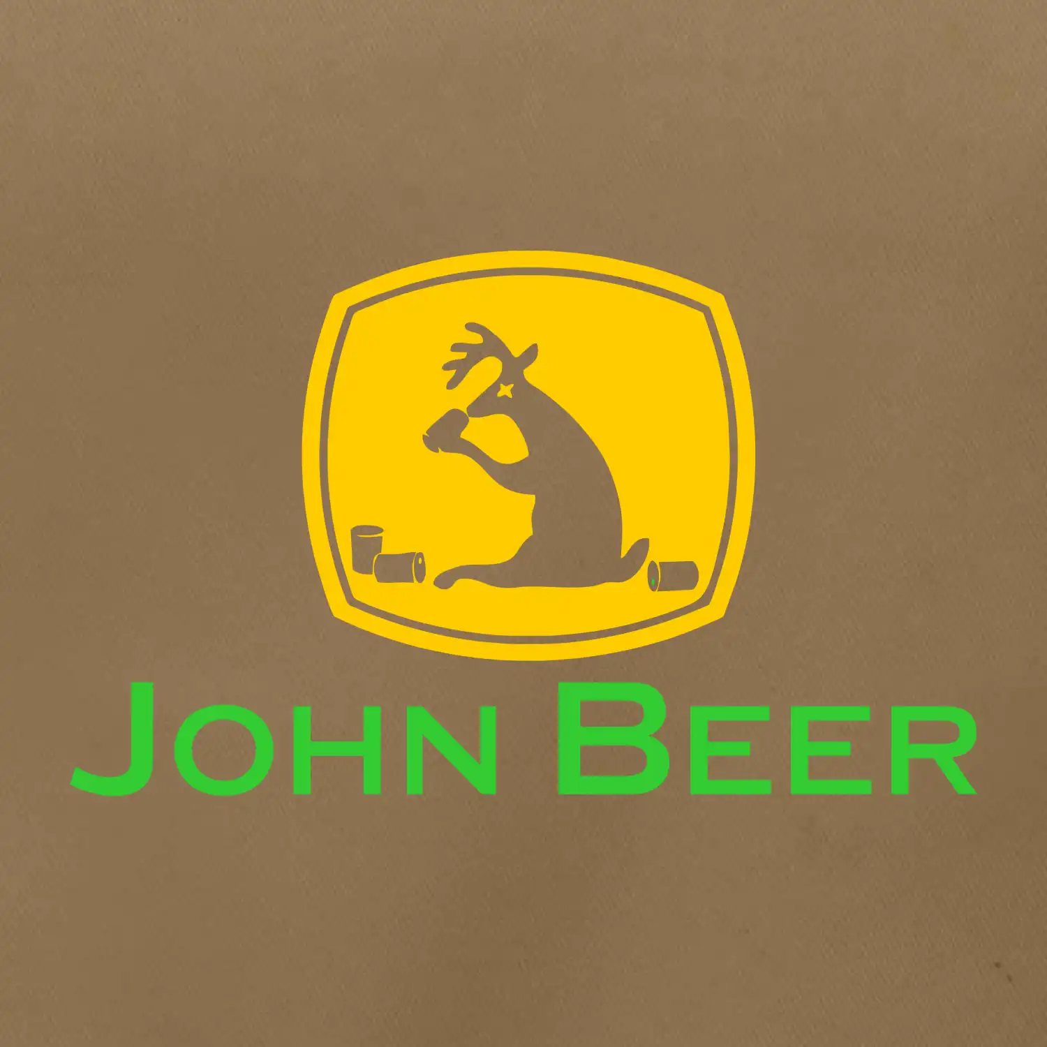 John Beer jelen s pivem