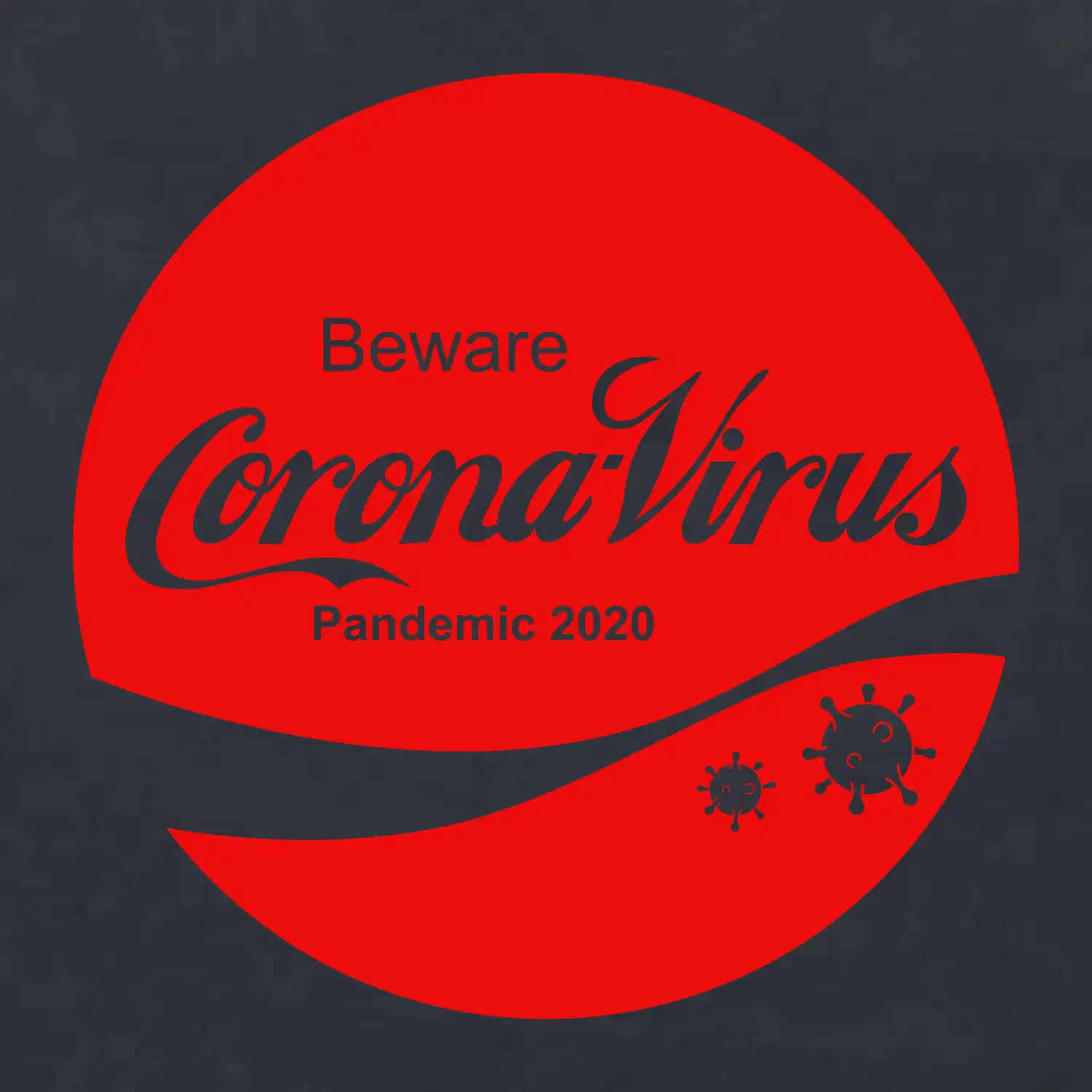 Corona virus pandemic logo