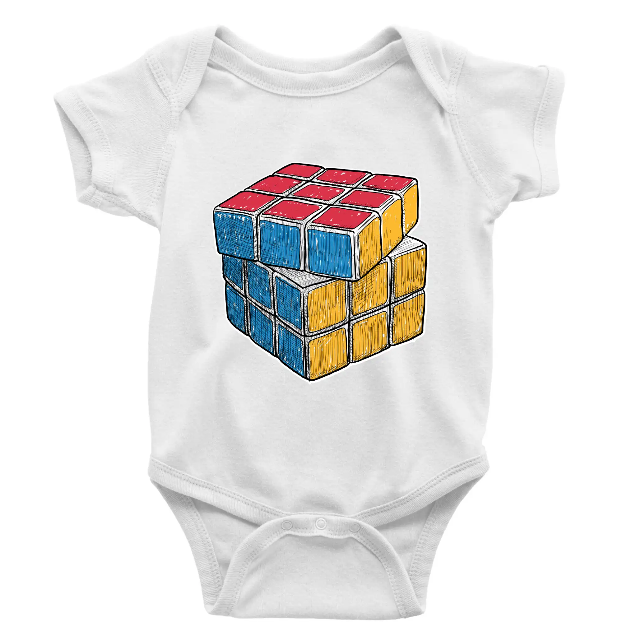 Rubikova kostka kreslená