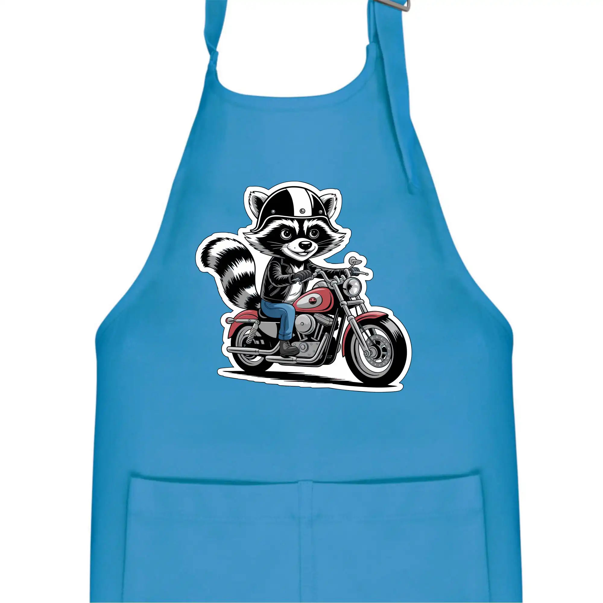 Mýval na motorce kreslený