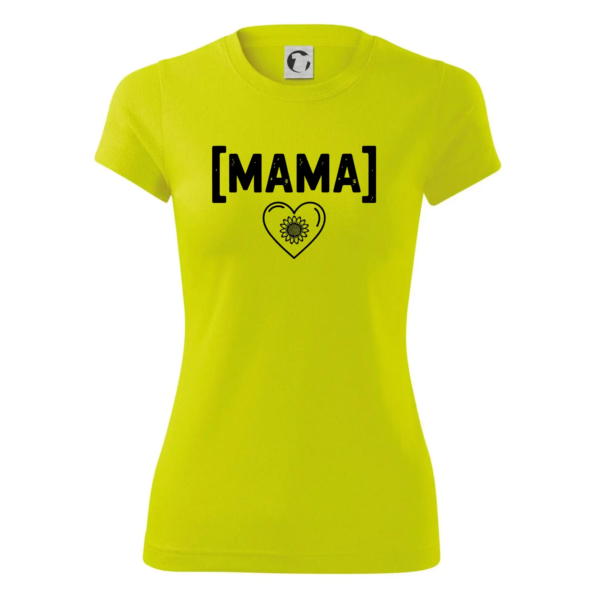 Máma nápis a srdce a slunečnice SK