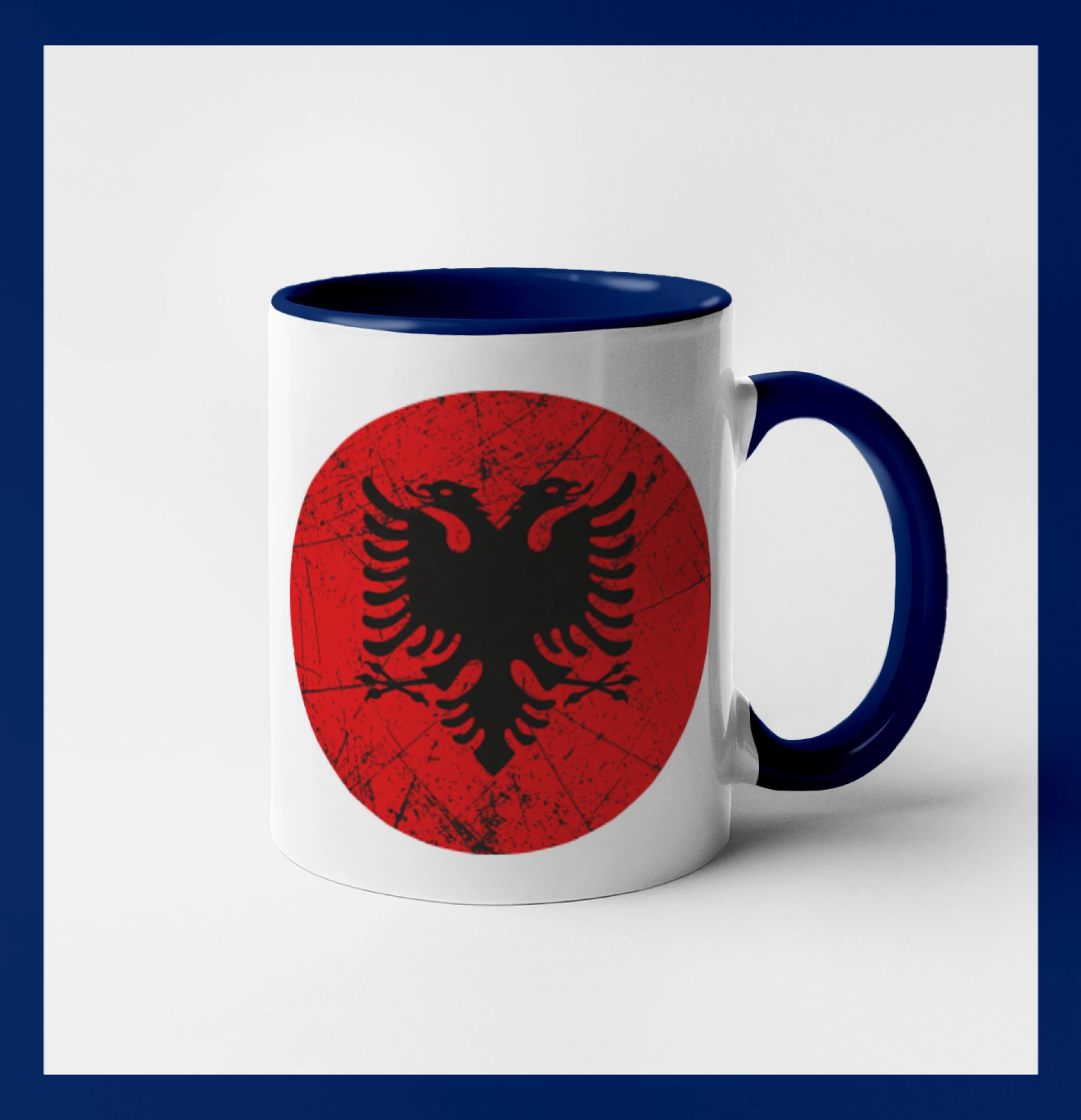 Albánsko znak v kruhu