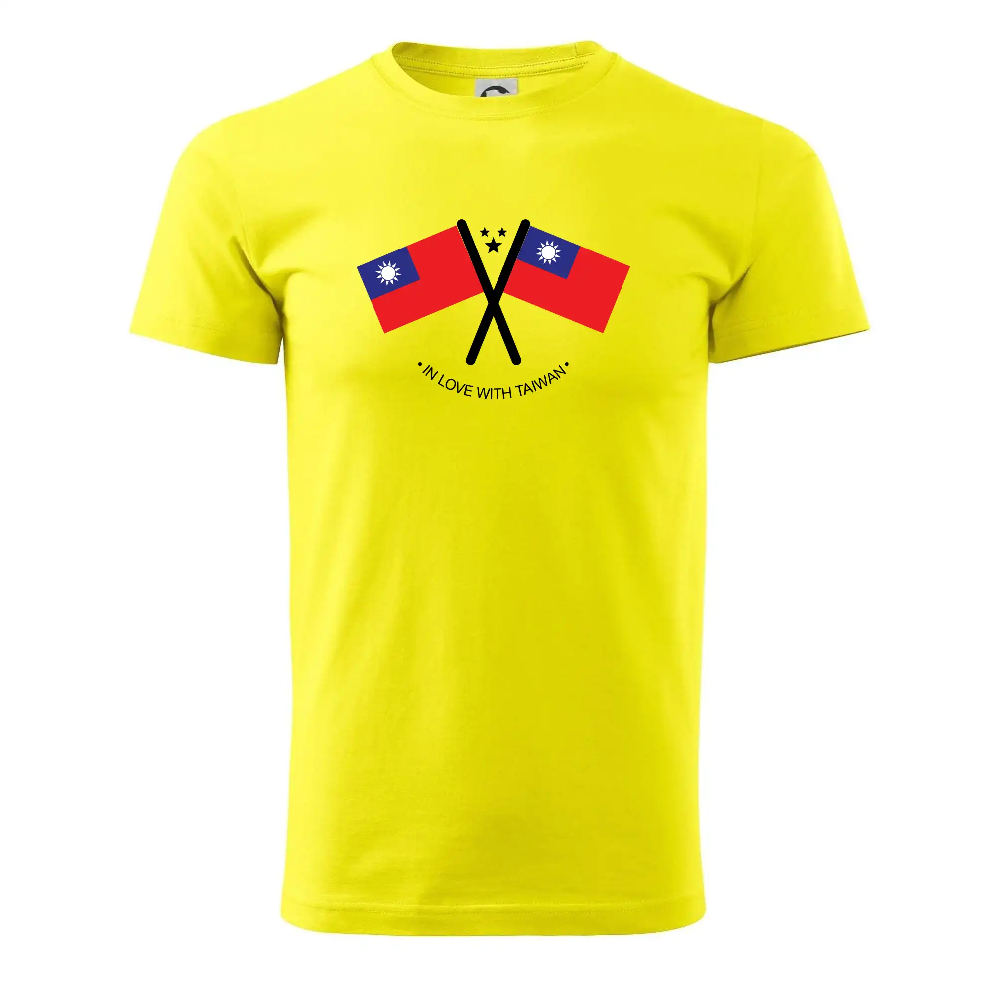 Motívy štátnych vlajok - In love with Taiwan - vlajky - Pánske tričko nižšej gramáže