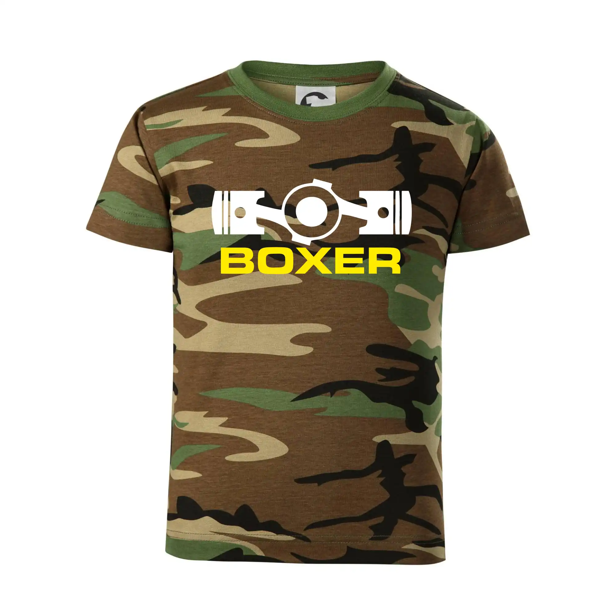 Auto tričká - Boxer Piest - Detské maskáčové tričko