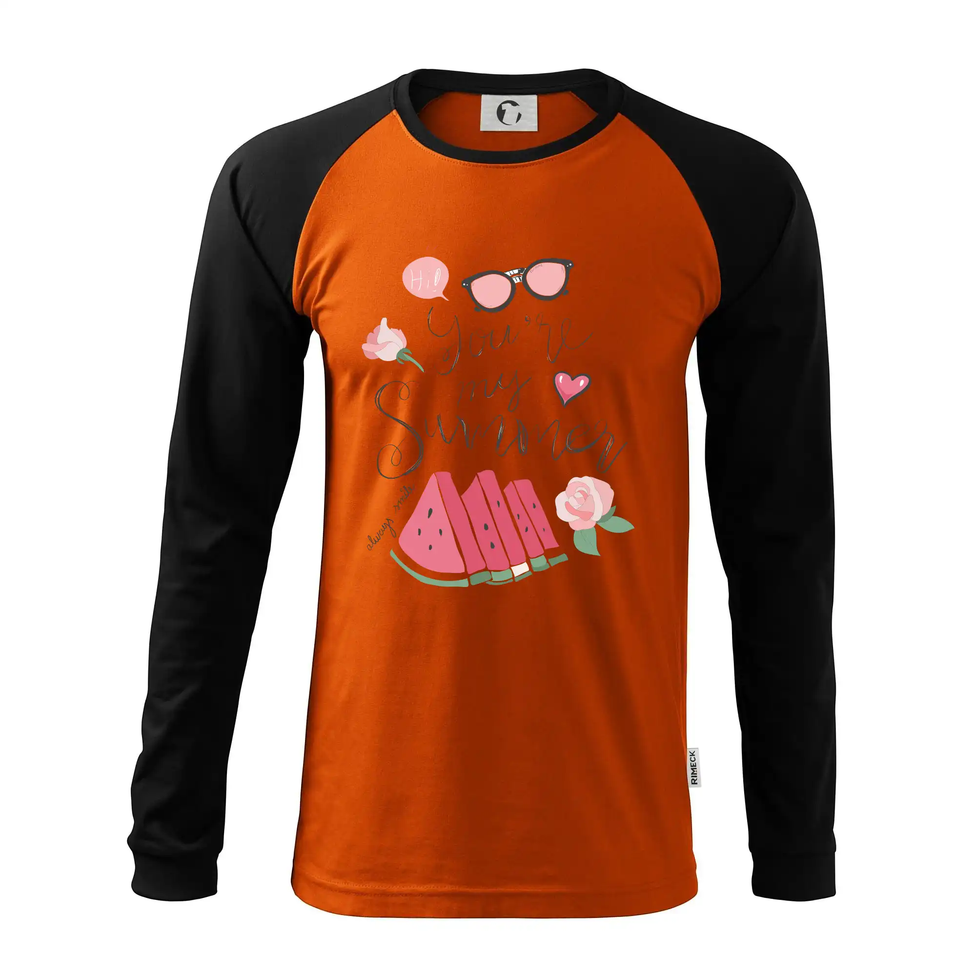 Ostatné nápisy - Summer Watermelon - Pánske tričko s dlhým rukávom LS130