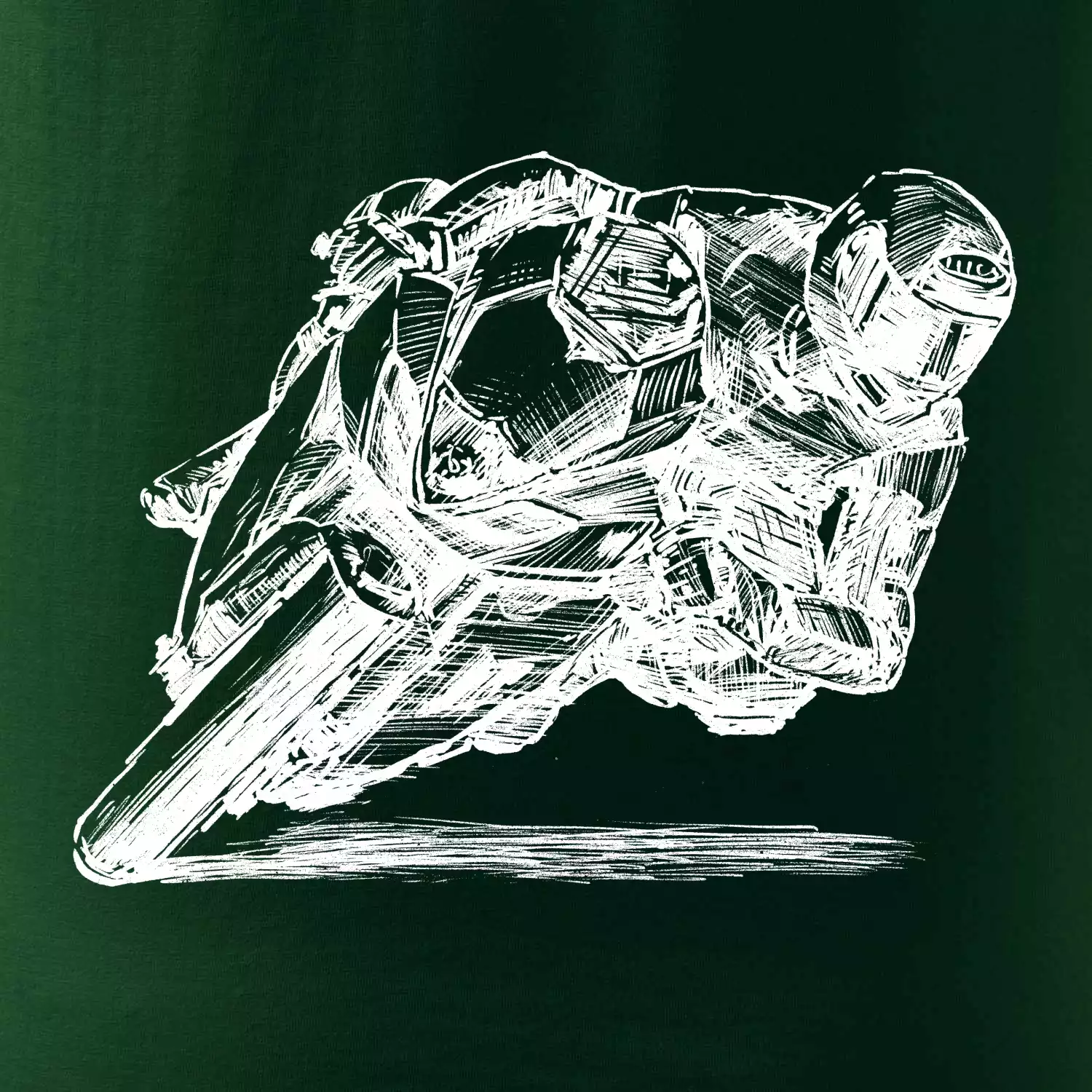 Motorkář skica