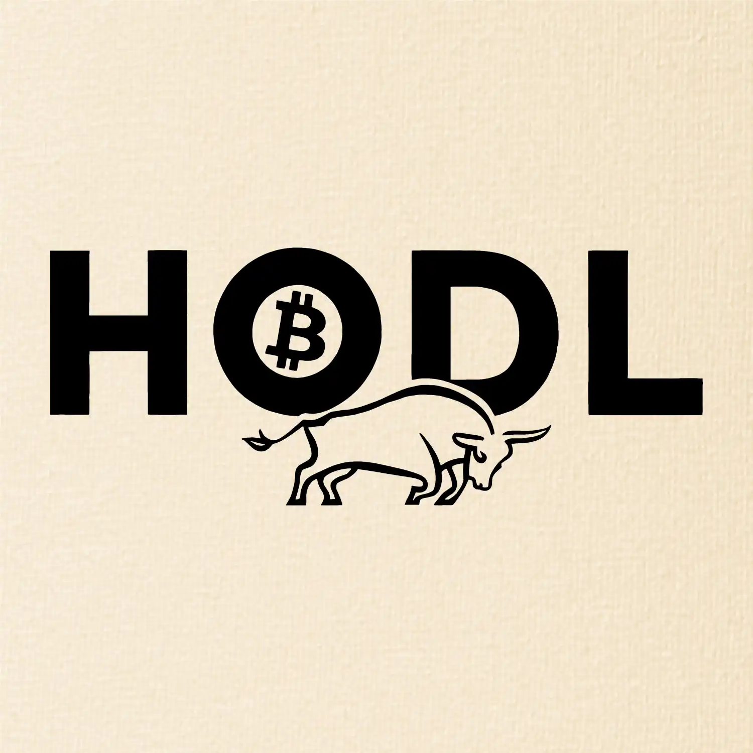 Hodl, nápis a býk