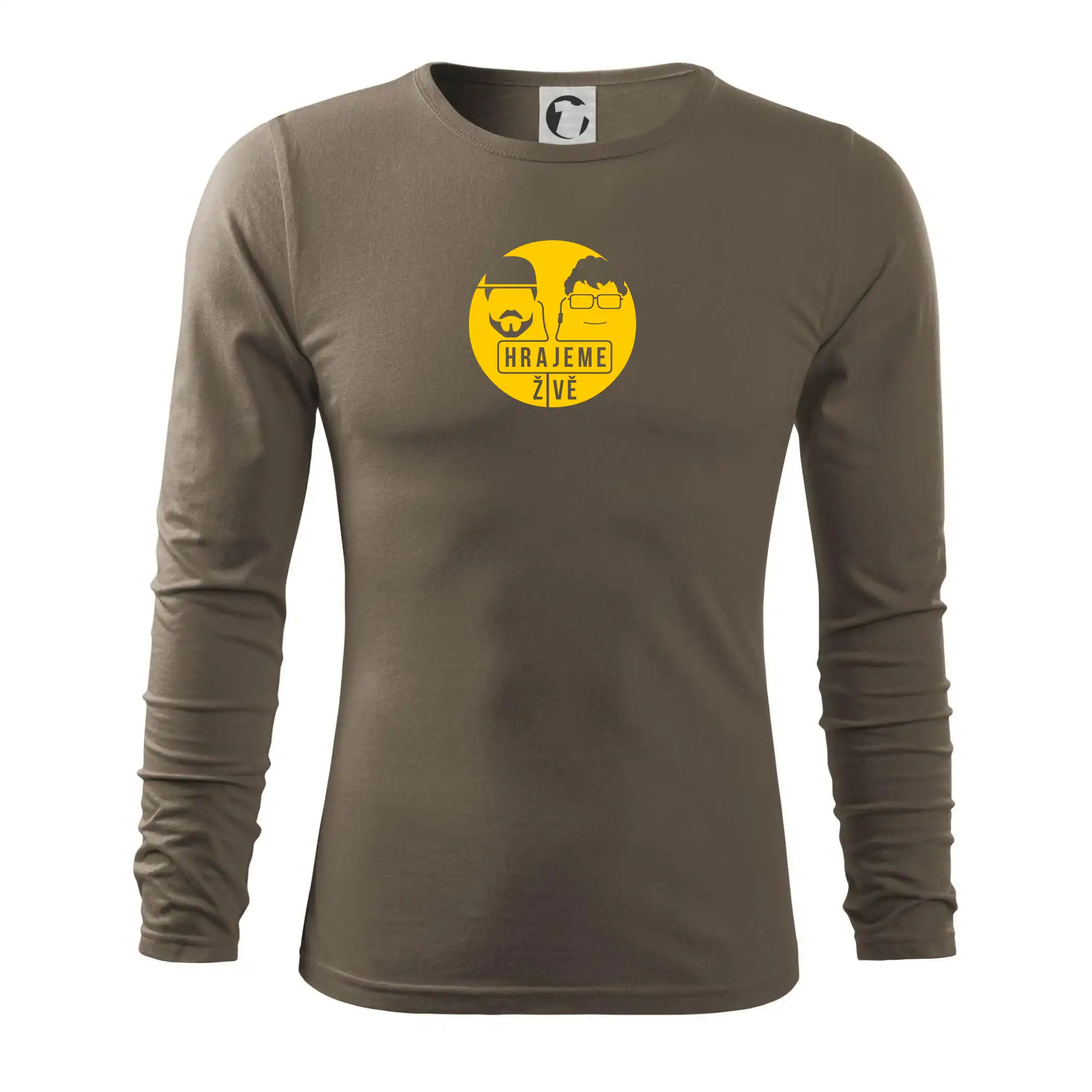 Tričká, mikiny a šiltovky pre Youtubery - Vortex hrajeme živě - Tričko s dlhým rukávom FIT-T long sleeve