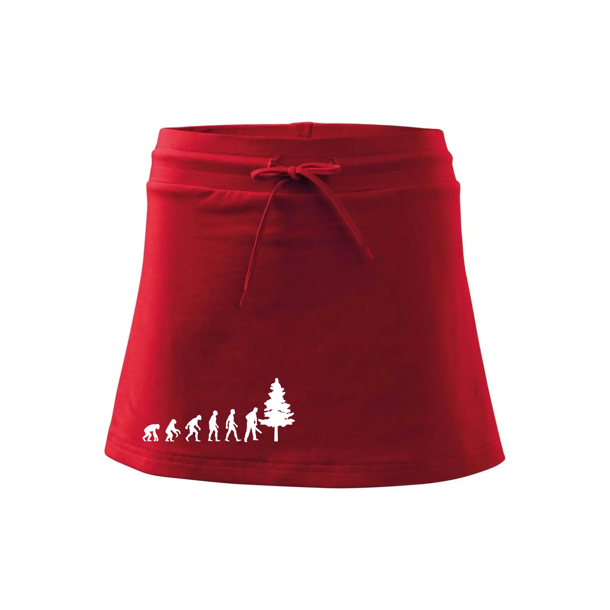 Evoluce dřevorubec - pila a strom