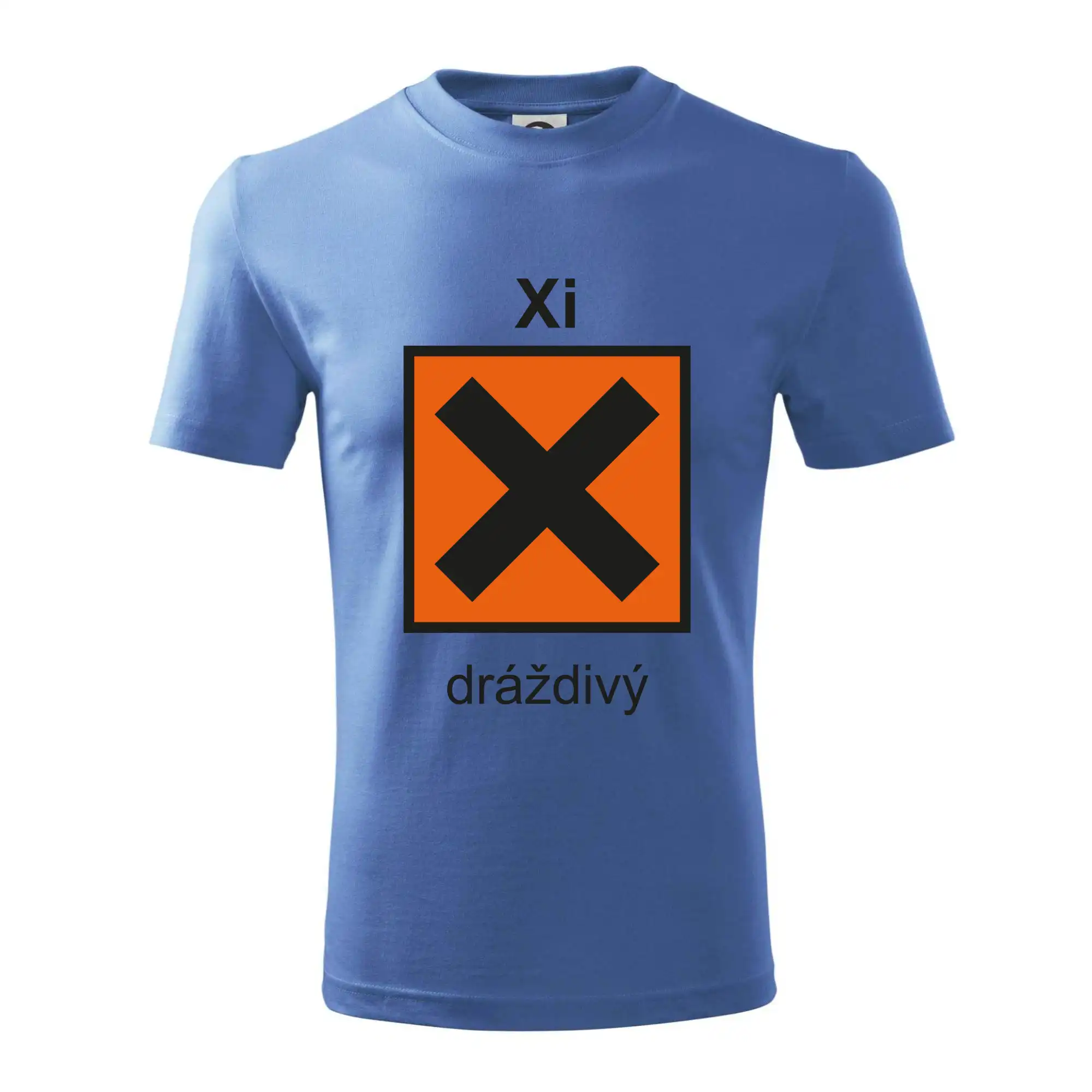 Xi Dráždivý - Výstražná tabulka na tričku